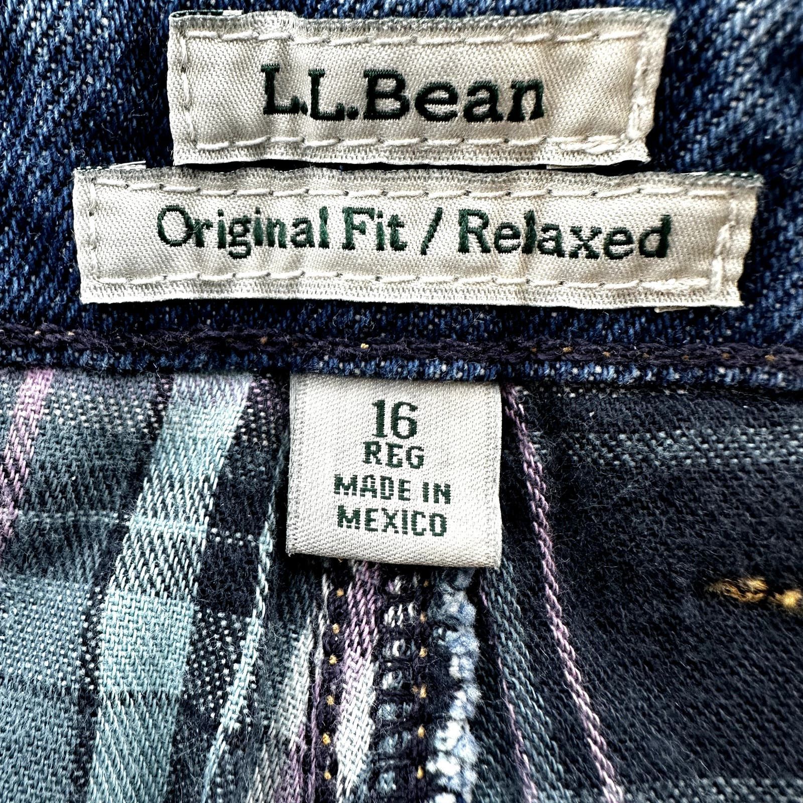 L.L. Bean L.L. Bean Double L Jeans High-Rise Tapered Flannel-Lined 16 ...