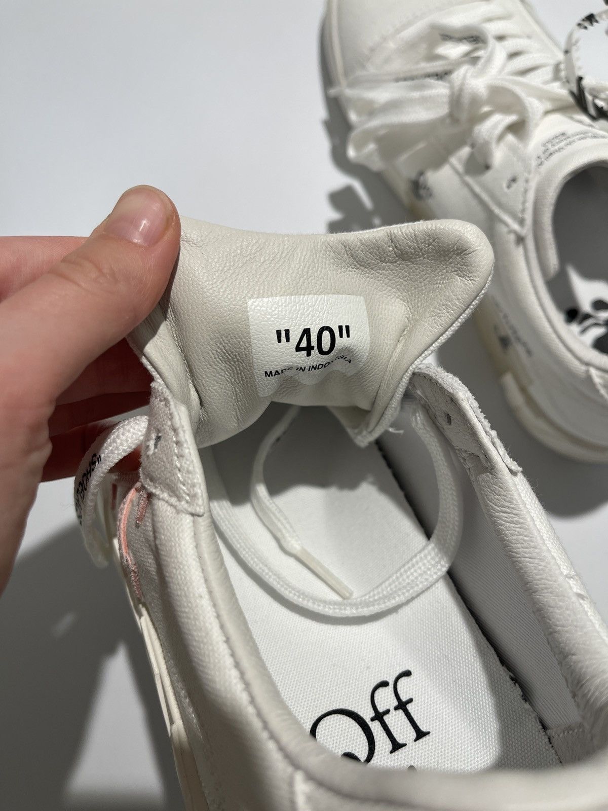 Off-White OFF-WHITE Vulc Low Eco Canvas White Pink FW21 Size US 10 / IT 40 - 9 Thumbnail