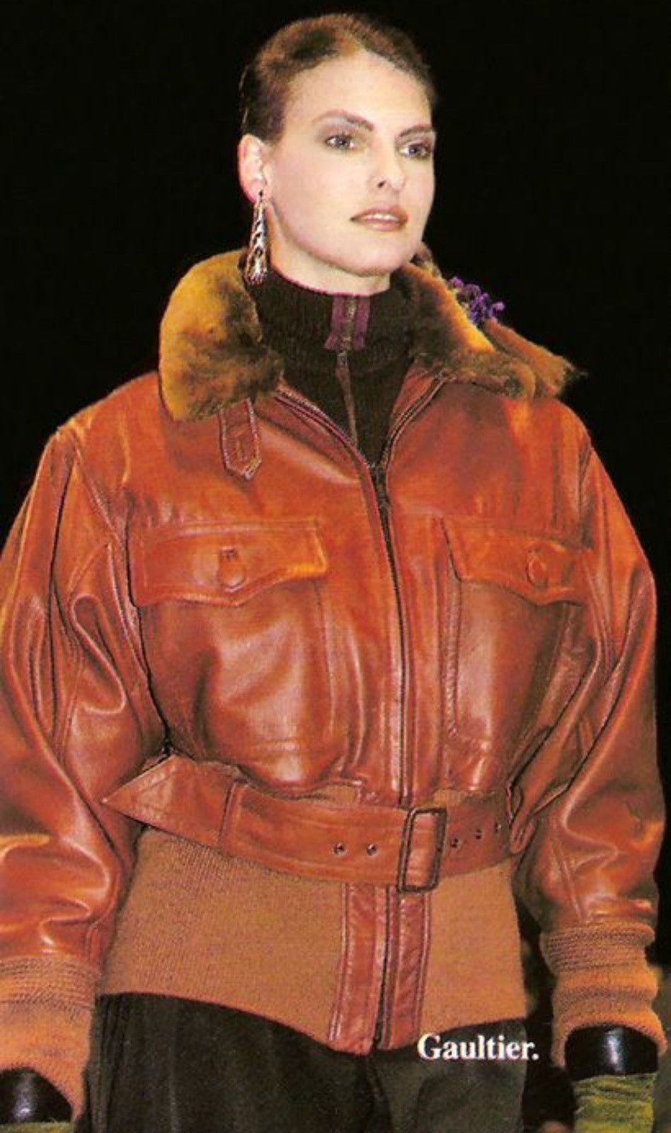 Jean Paul Gaultier 🔥VINTAGE 1989-90 LEATHER JACKET JEAN PAUL GAULTIER CUIR SHOW Size US S / EU 44-46 / 1 - 1 Thumbnail