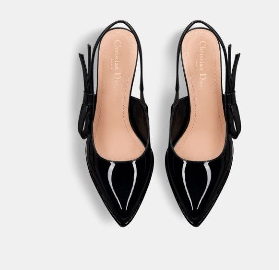 Dior o1w1db11224 Sweet-D Slingback Pumps in Black Size US 6 / IT 36 - 4 Thumbnail