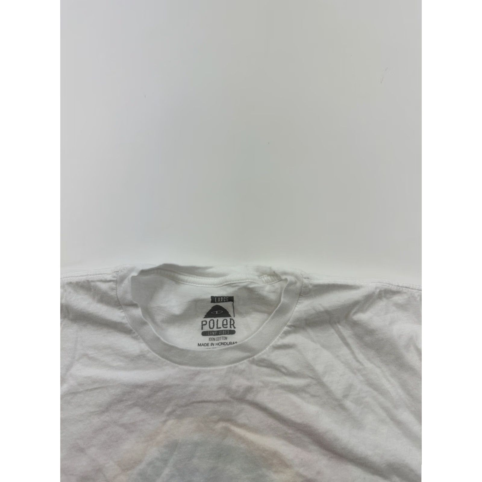 Poler VINTAGE Poler Shirt Men L White Rainbow Print Short Sleeve Camp Vibes Size US L / EU 52-54 / 3 - 4 Thumbnail