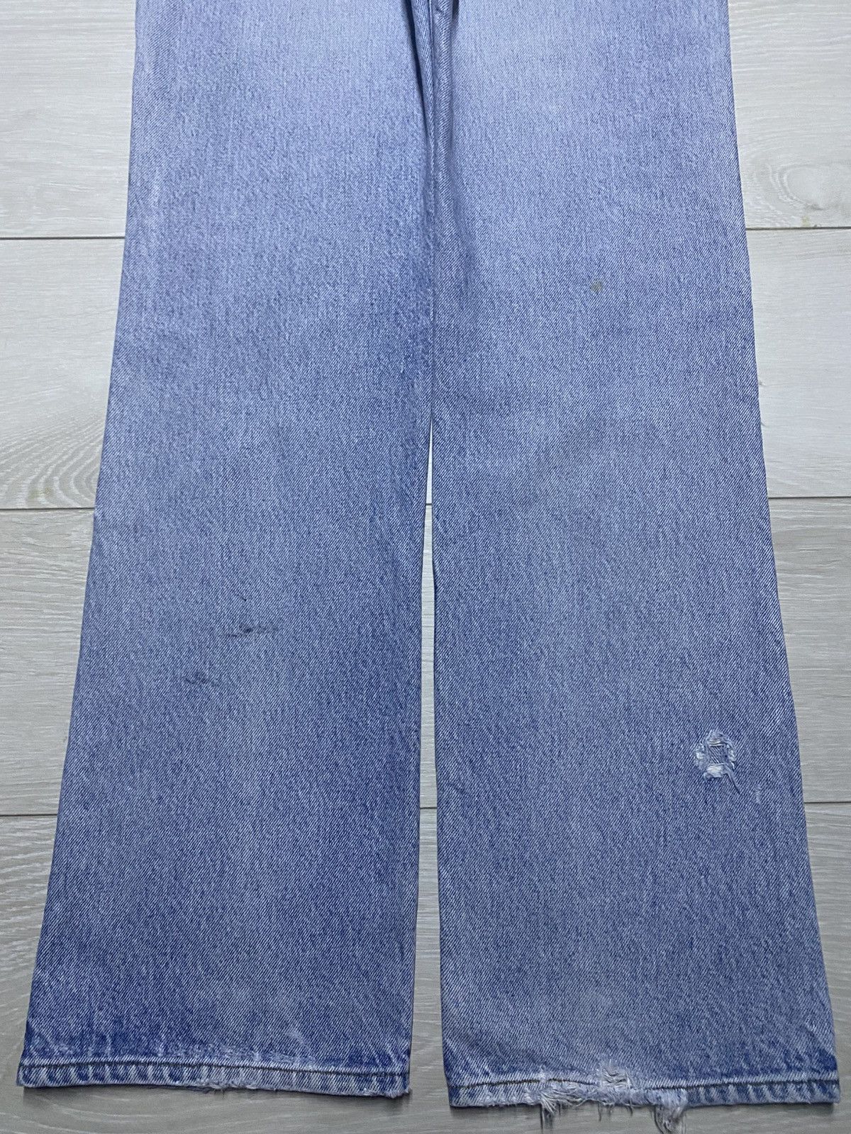 Levi's Vintage Levis 517 Orange Tab Flare Bootcut Distressed Jeans Size US 32 / EU 48 - 7 Thumbnail