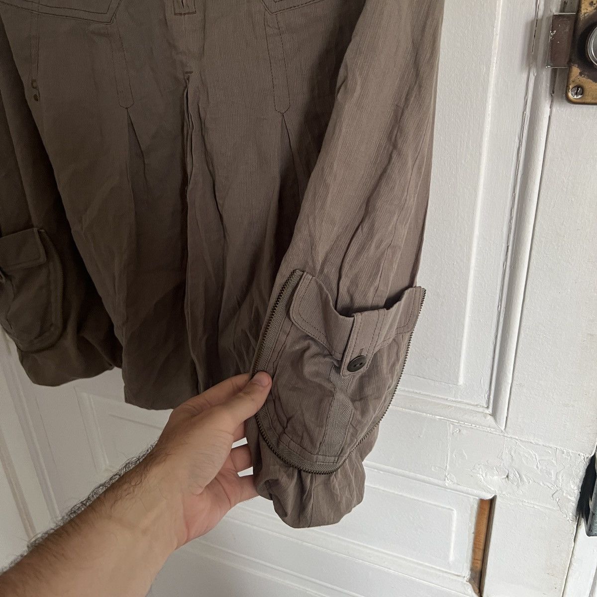Japanese Brand × Vintage Y2K Cargo Skirt Multi pocket military parachute like diesel Size 34" / US 12 / IT 48 - 4 Thumbnail