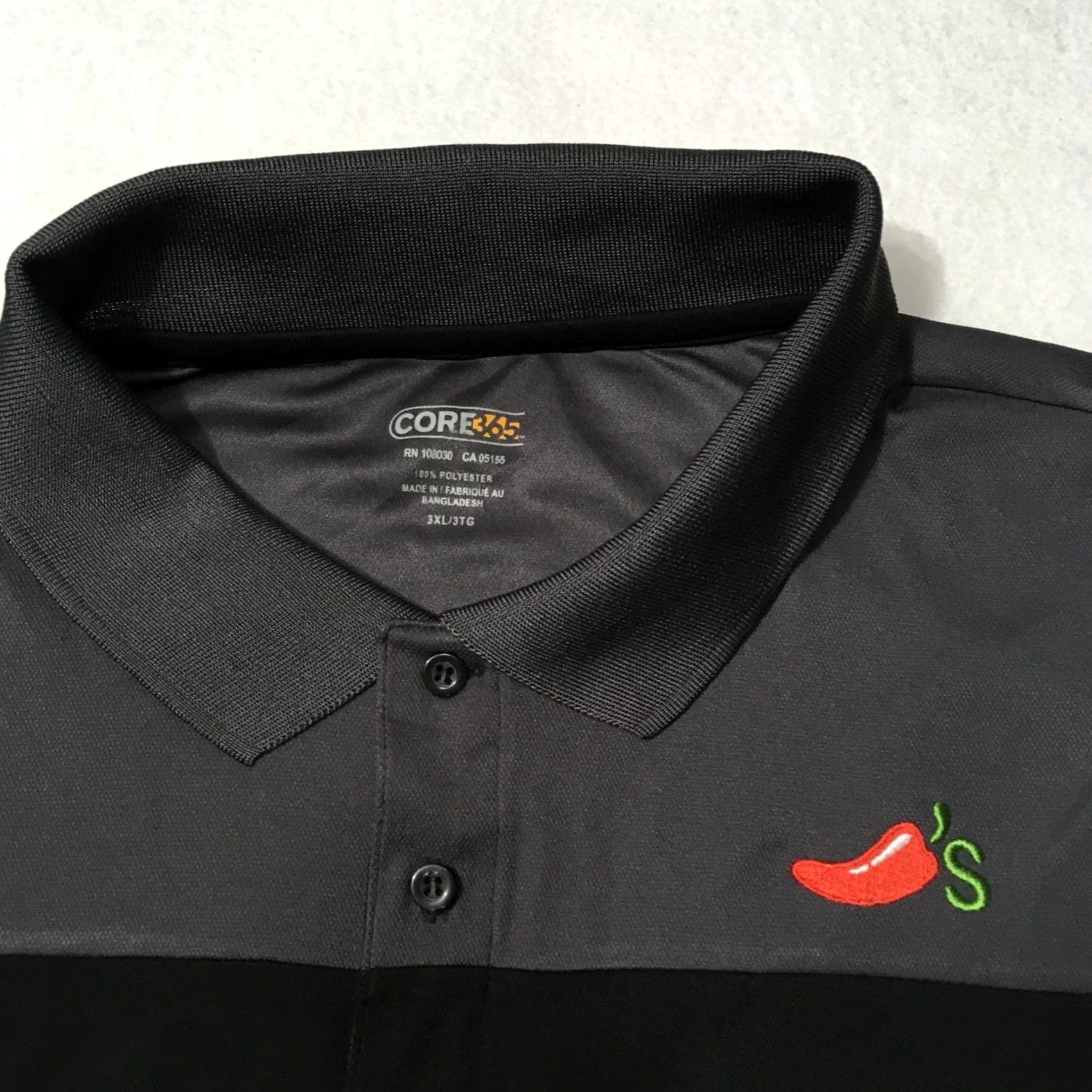 Vintage Chili’s BLACK Embroidered Logo Server Polo Shirt Restaurant Uniform Men’s 2XL Size US XXL / EU 58 / 5 - 2 Thumbnail