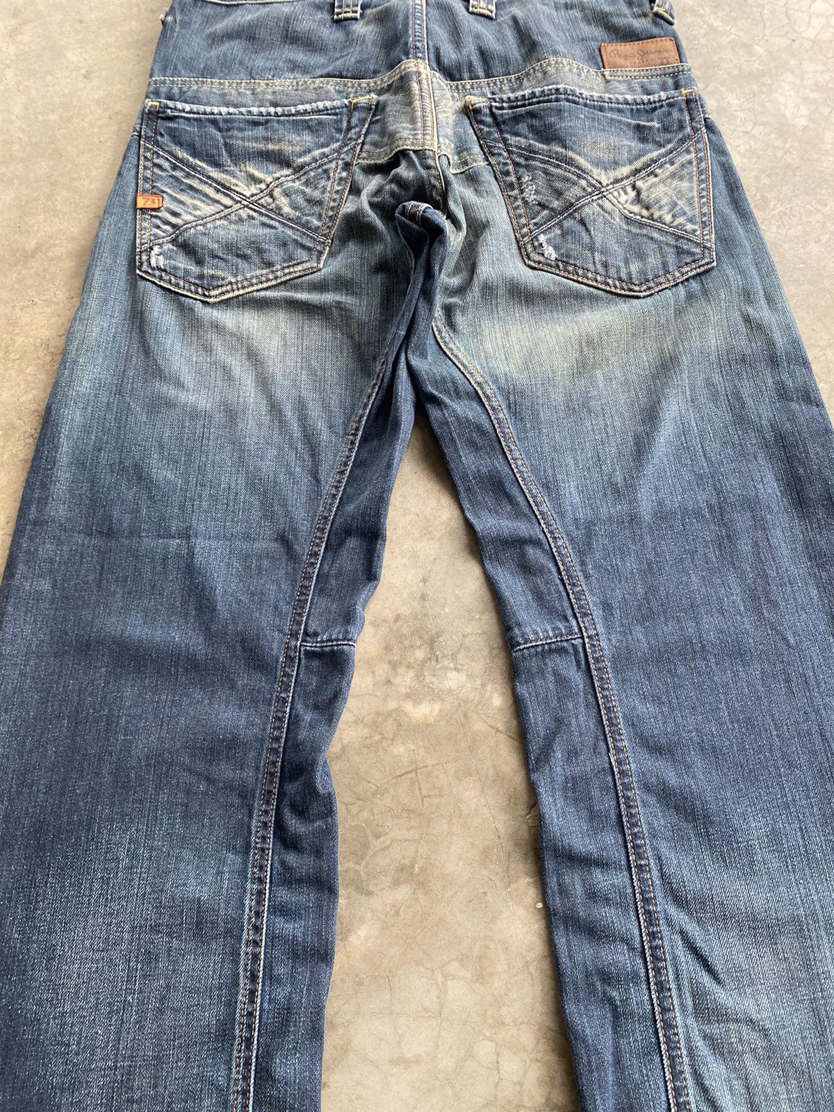 Evisu × Momotaro Jeans × Pepe Jeans Baggy Jeans Pepe London Wash Blue p112 Size US 32 / EU 48 - 4 Thumbnail
