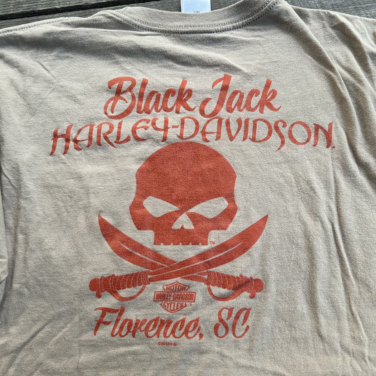 Harley Davidson Vintage Y2K Harley Davidson Pirate Skull Graphic T Shirt Size US XL / EU 56 / 4 - 4 Thumbnail