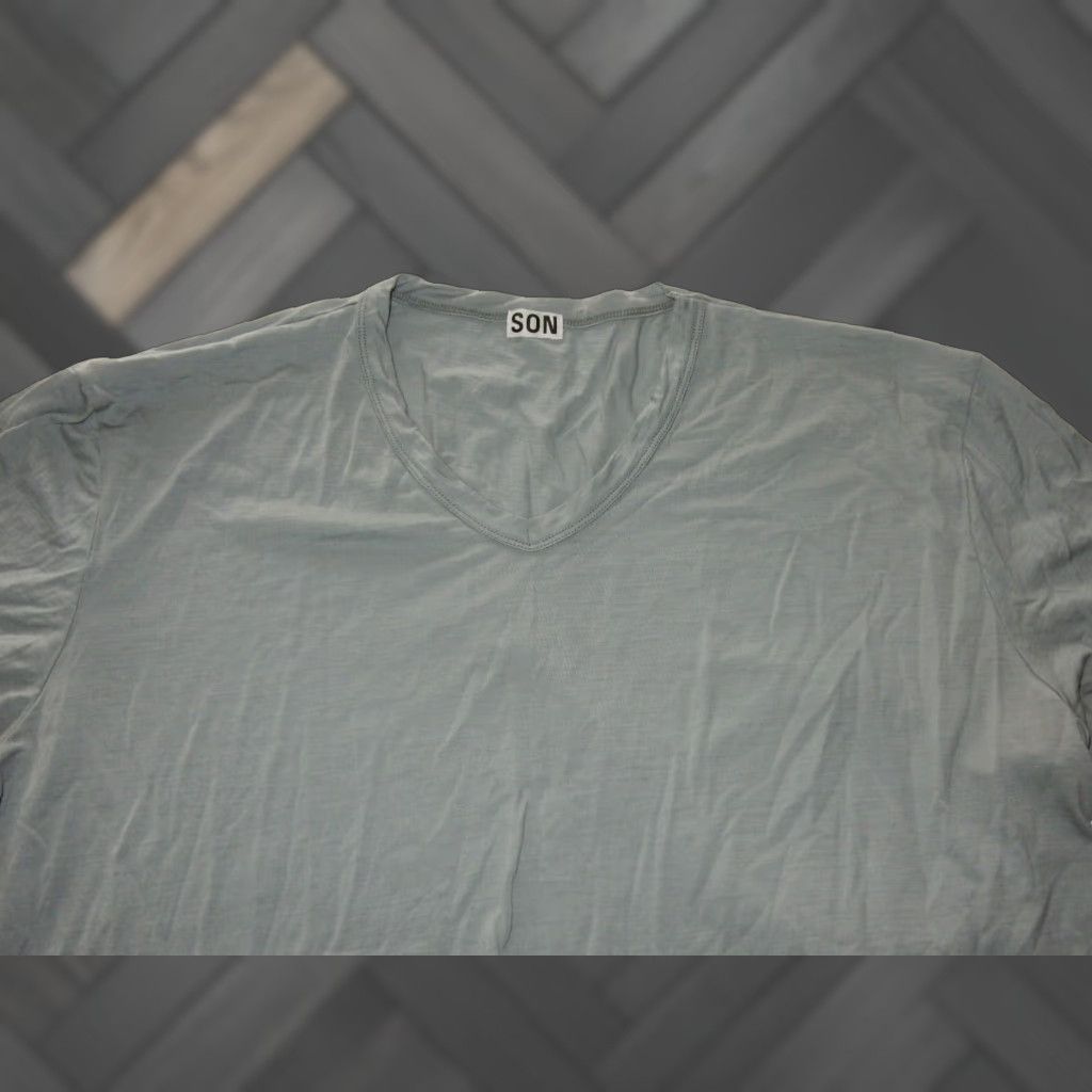 Vintage Son Of A Tailor Mens Wool T Shirt Blue Large Size US L / EU 52-54 / 3 - 1 Thumbnail