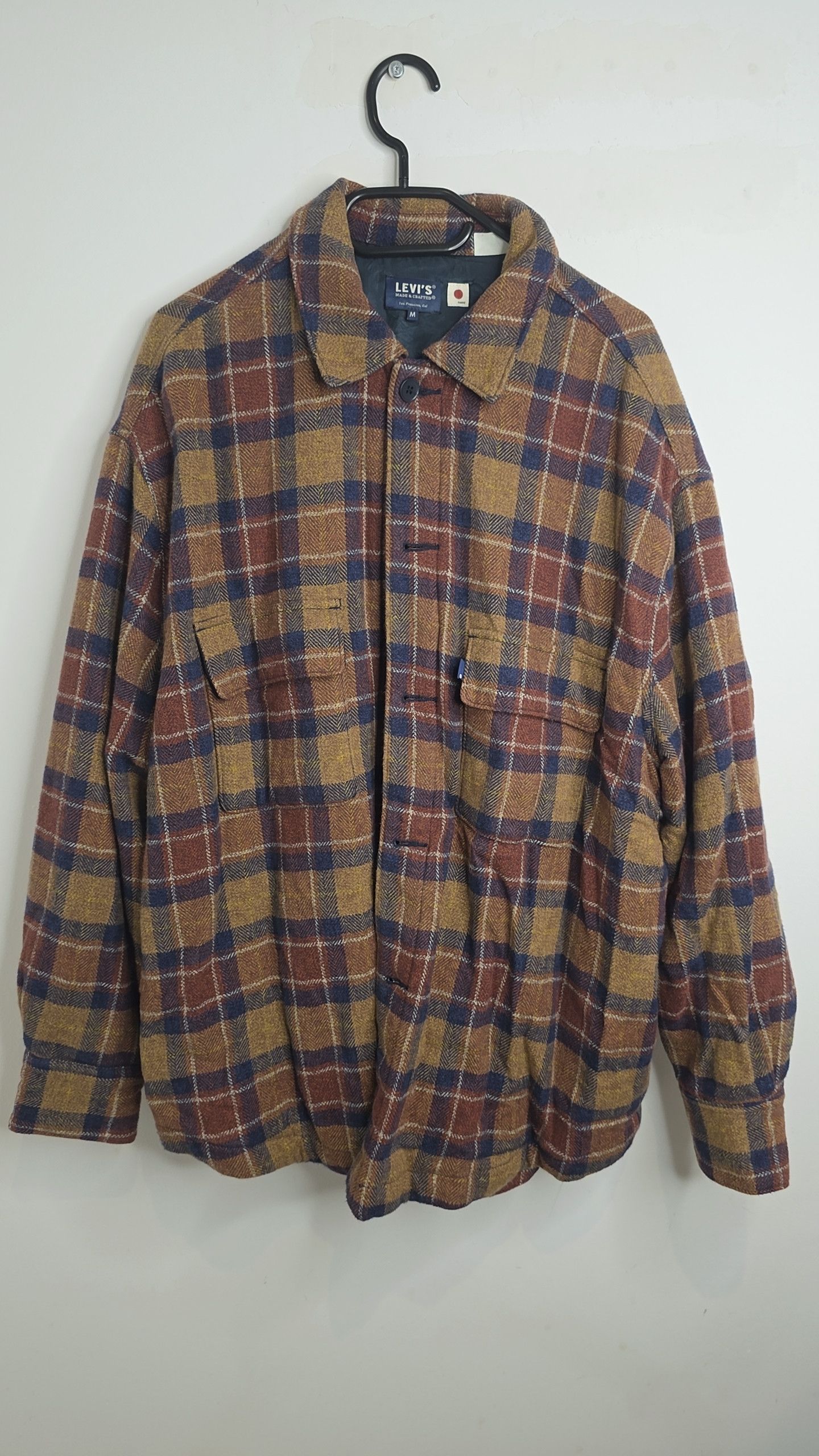 Levi's Made & Crafted Levi’s Made & Crafted Wool Check Overshirt M — Japan Edition Size US M / EU 48-50 / 2 - 1 Thumbnail