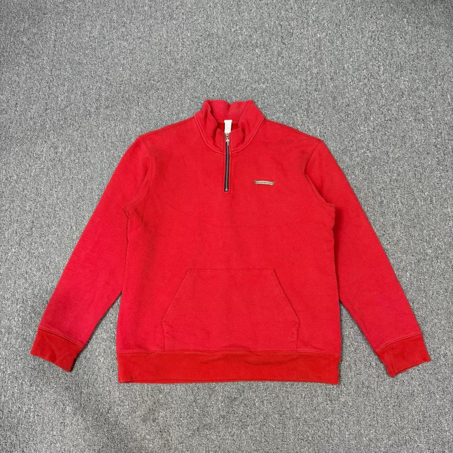 Chrome Hearts Chrome Hearts Red Cross Half-Zip Sweatshirt L New Size US L / EU 52-54 / 3 - 1 Thumbnail