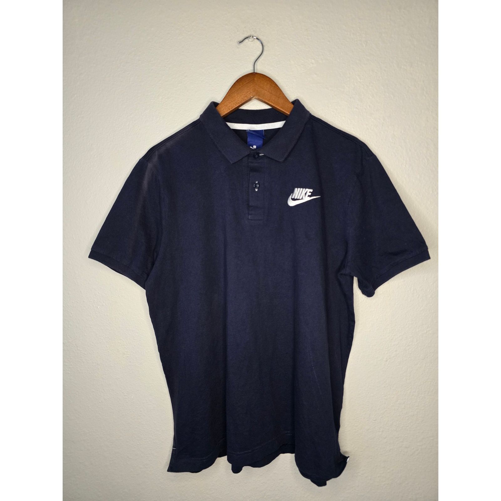Nike Y2K Nike Polo Blue Shirt Men’s Large Blue 2000s Large Size US L / EU 52-54 / 3 - 1 Thumbnail