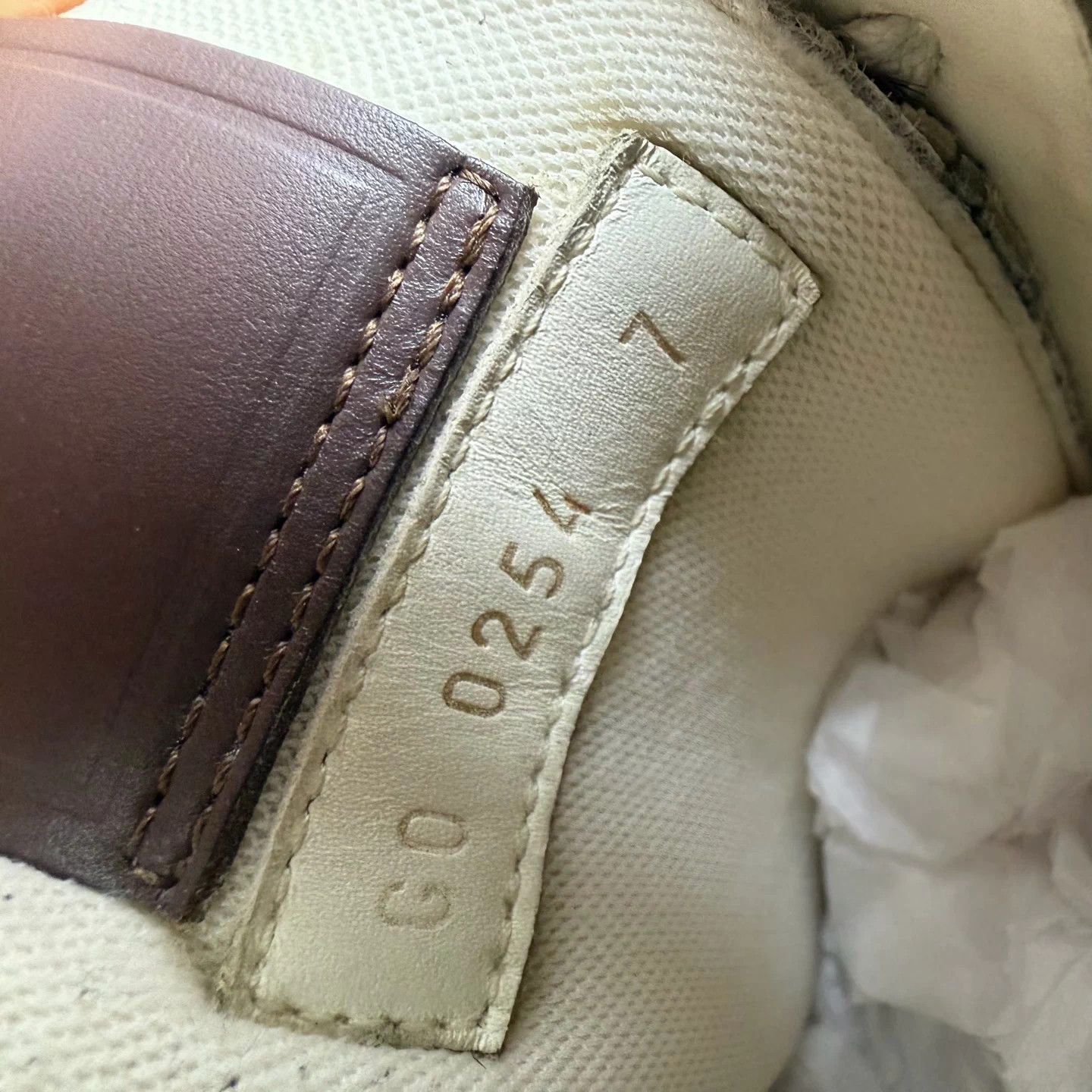 Louis Vuitton LV Trainer White Chocolate Horsehair UK7/41 95 New Size US 8 / EU 41 - 8 Thumbnail