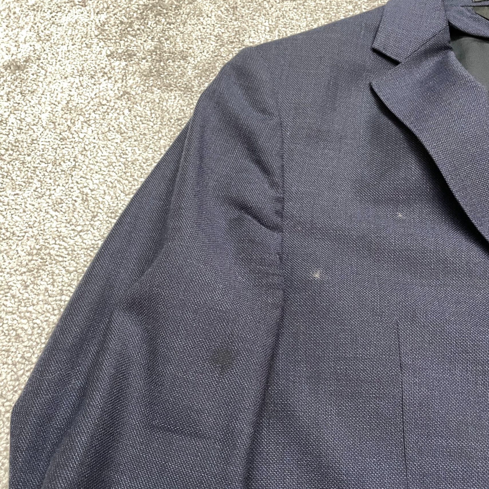 Ermenegildo Zegna Zegna Blazer Mens 8-52C Navy Blue Italy Style Sport Coat Formal Size 42R - 5 Thumbnail