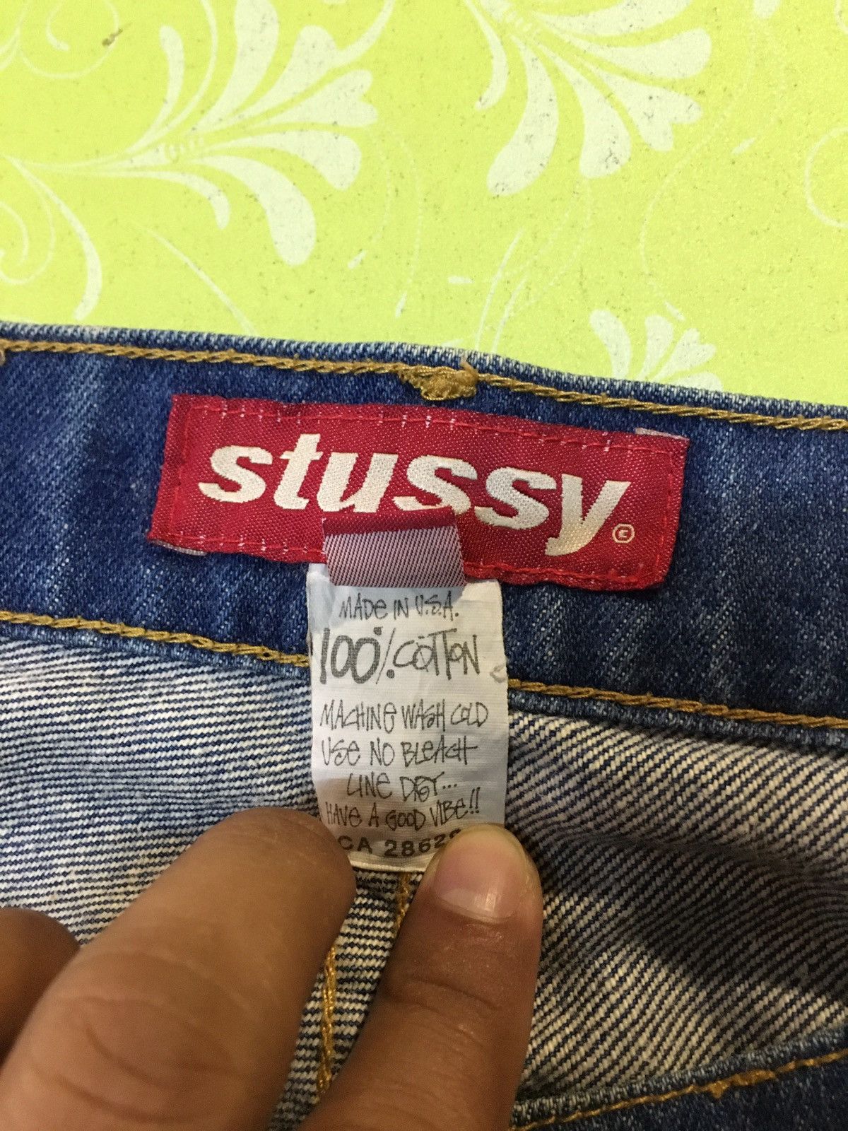 Stussy × Vintage Stussy baggy Size US 34 / EU 50 - 11 Thumbnail