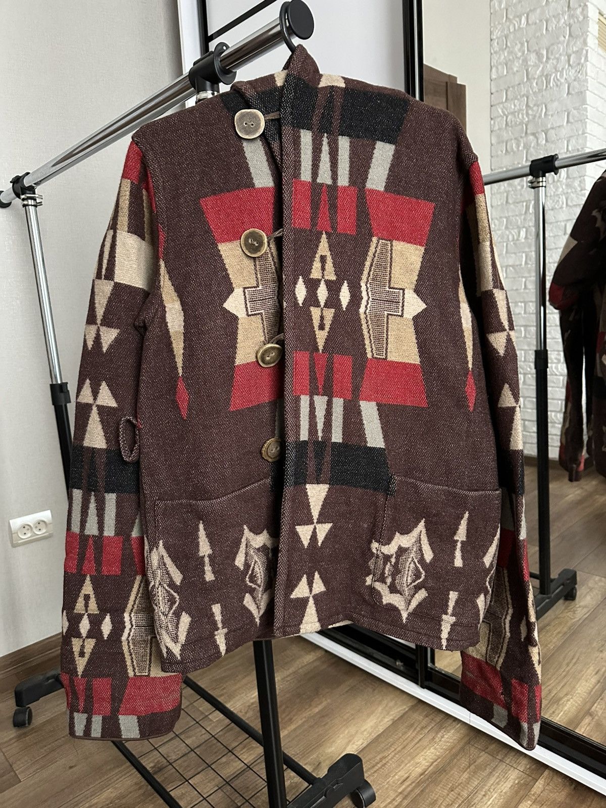 Ralph Lauren Ralph Lauren Navajo Rag Native Jacket Parka Vintage Wool ...