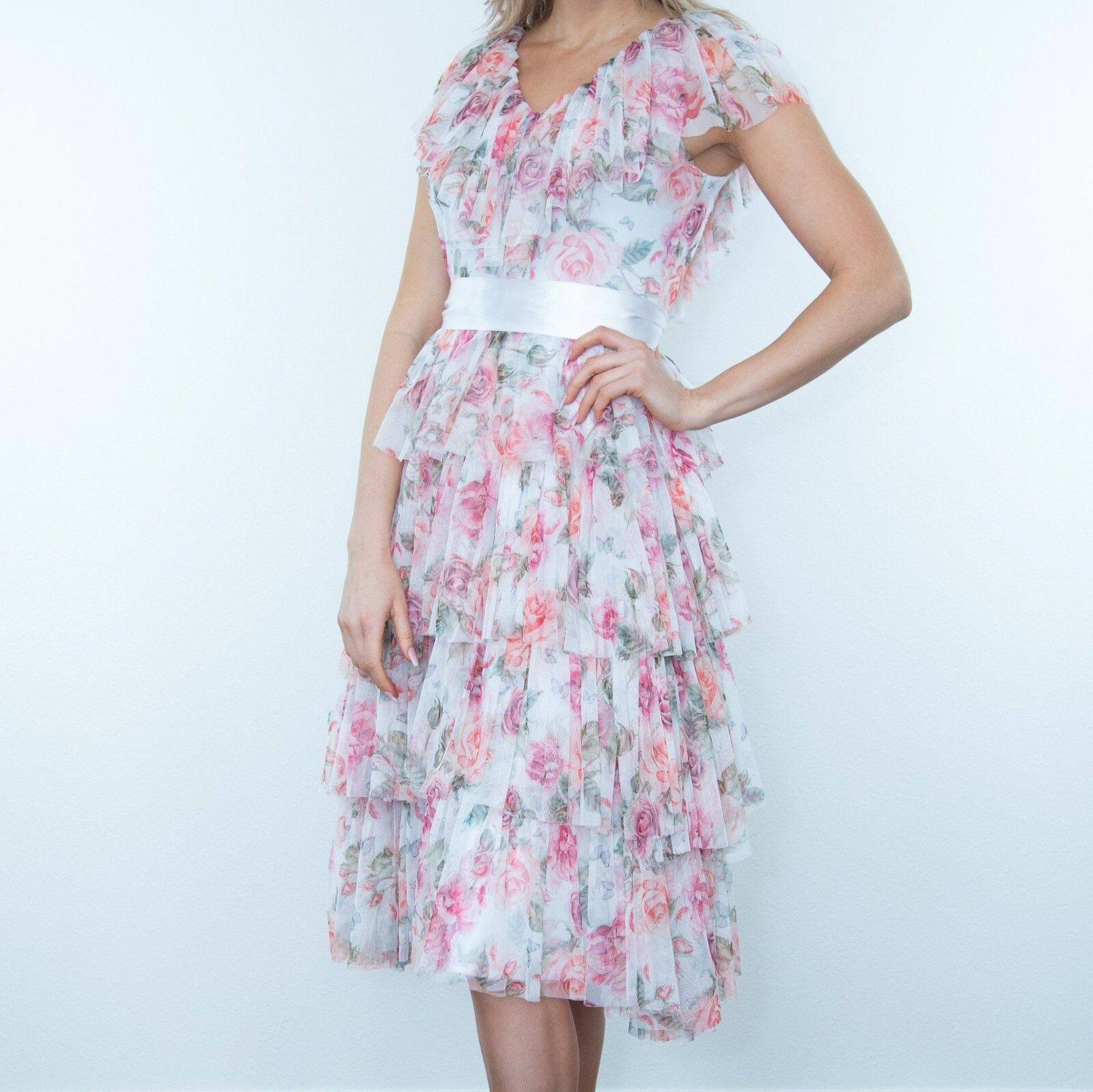 Other Le Fafo Los Angeles Flora Flower Dress in size S MSRP $175 Size S / US 4 / IT 40 - 2 Thumbnail