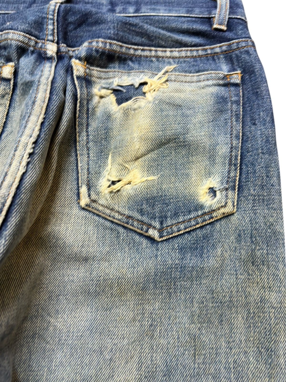 A.P.C. Vintage A.P.C Selvedge Mudwash Grunge Distressed Denim Size US 27 - 7 Thumbnail
