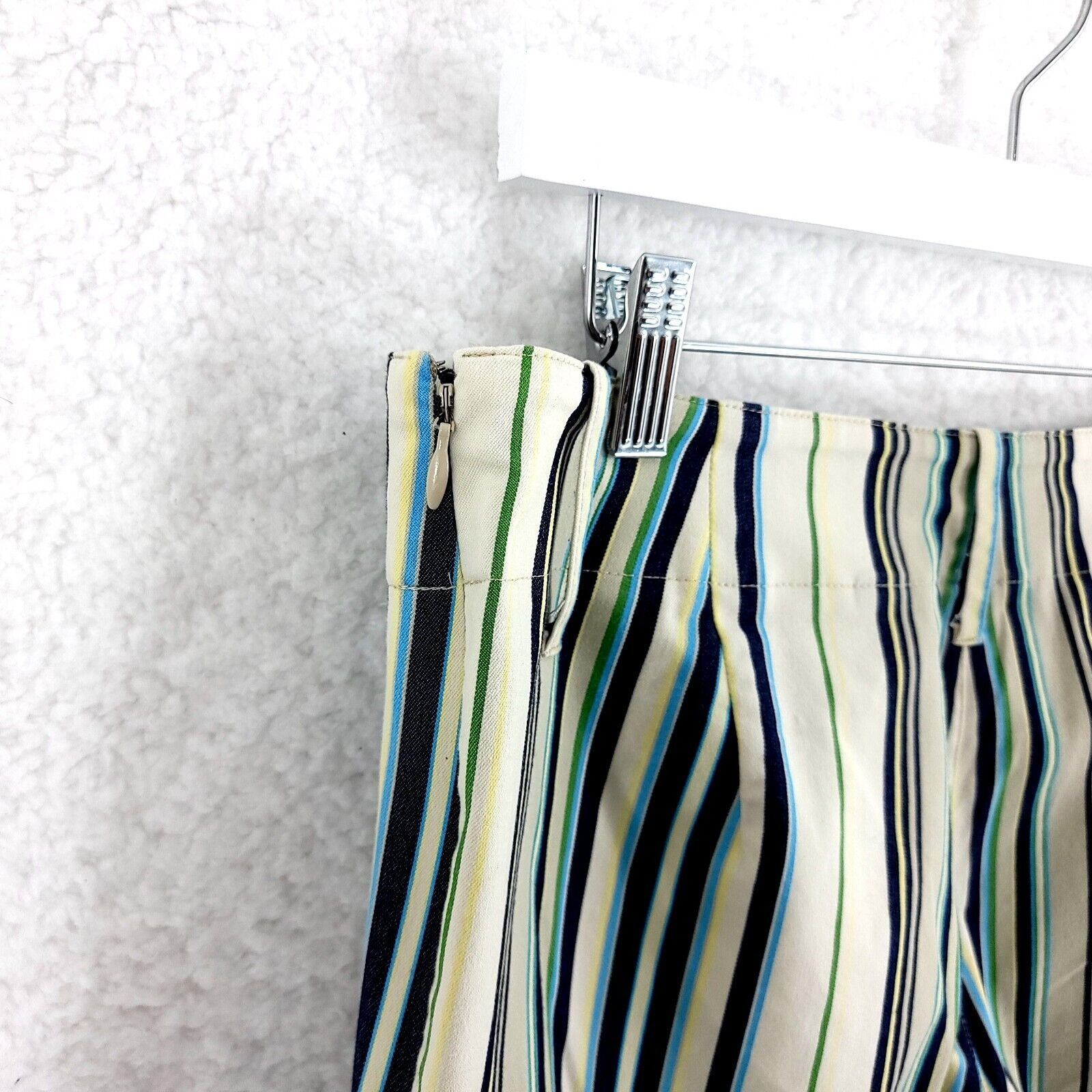 Express Express Stretch Cream Multi-Colored Mid Rise Dress Pants Siz Size 32" / US 10 / IT 46 - 3 Thumbnail
