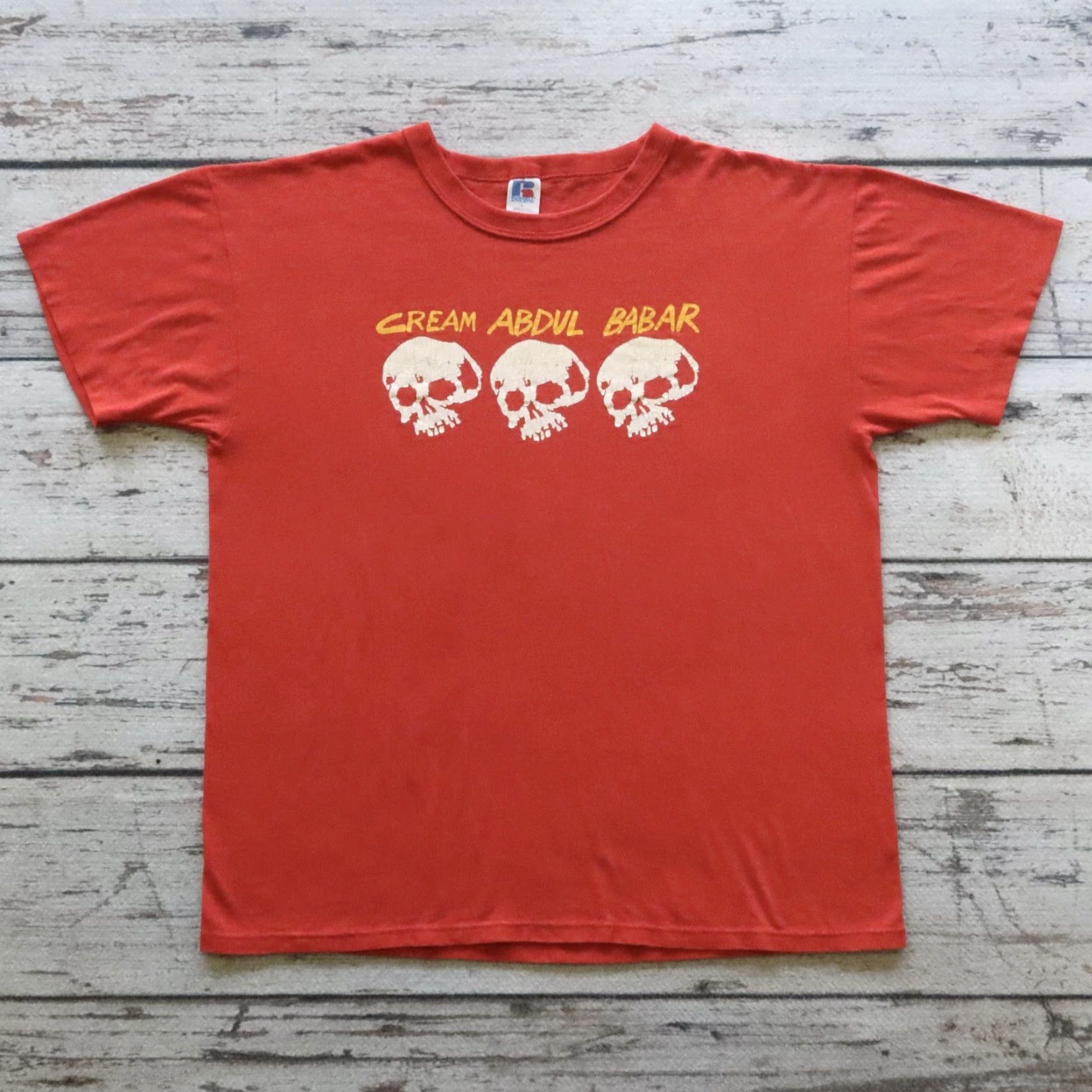 Russell Athletic VINTAGE Abdul Babar Band Tshirt Shirt Mens L Red Guitar Punk Rock Size US L / EU 52-54 / 3 - 2 Thumbnail