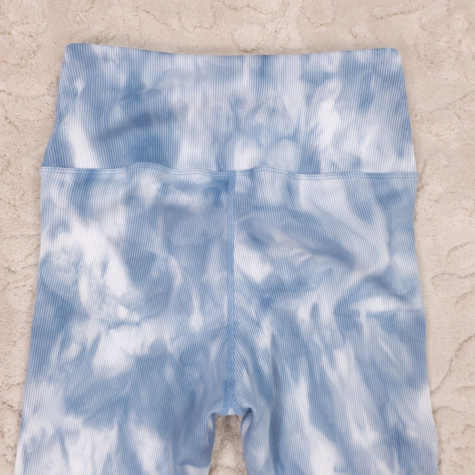Other Carbon38 Tie Dye Ribbed 7/8 Legging French Navy/White Large Size 34" / US 12 / IT 48 - 9 Thumbnail