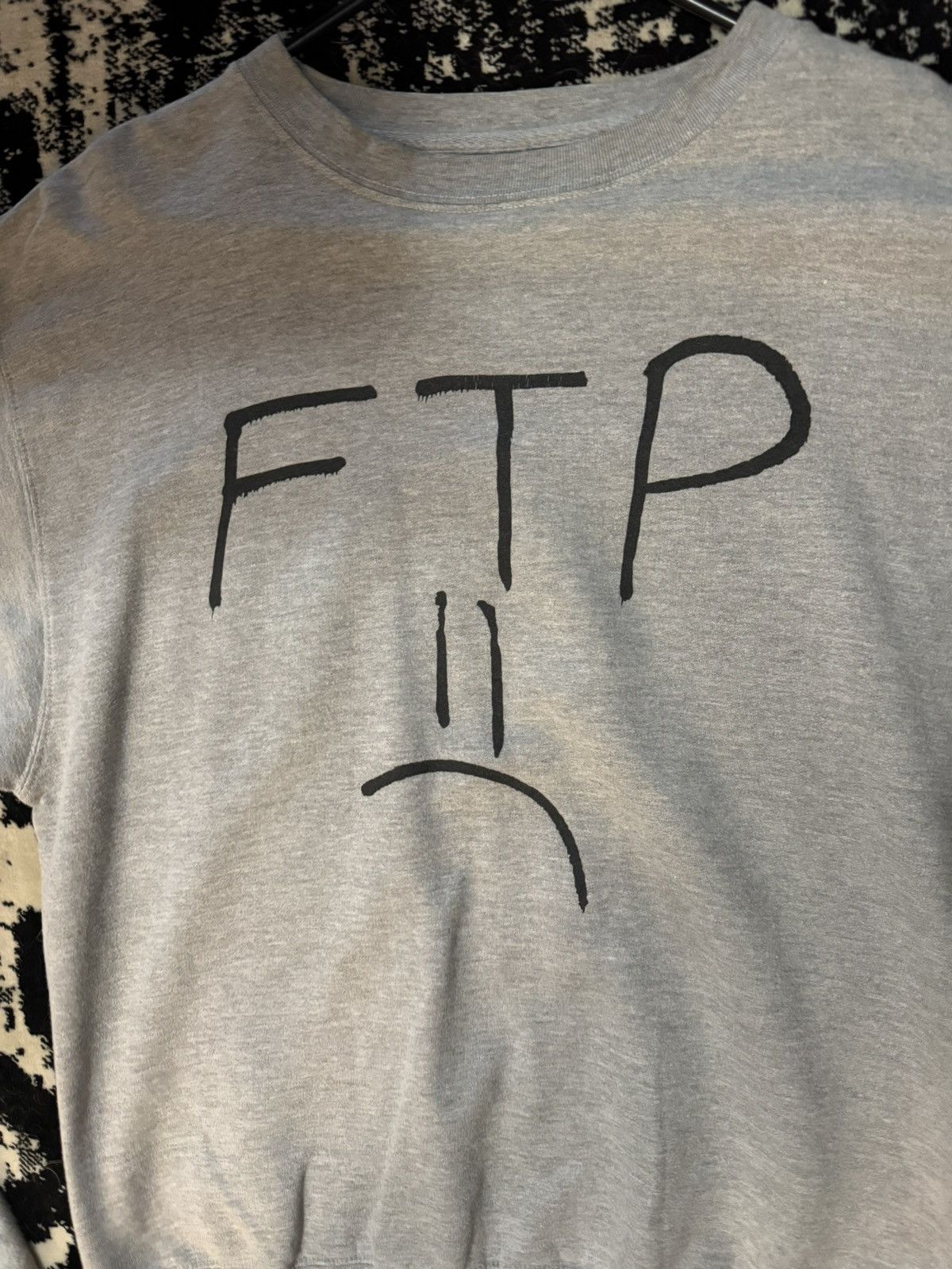 Fuck The Population FTP Frowny Face Crew Neck | Grailed