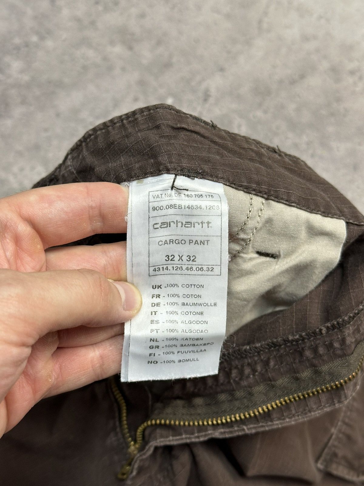 Carhartt Vintage Carhartt Cargo Distressed Pants Faded Brown Y2K Size US 32 / EU 48 - 8 Thumbnail