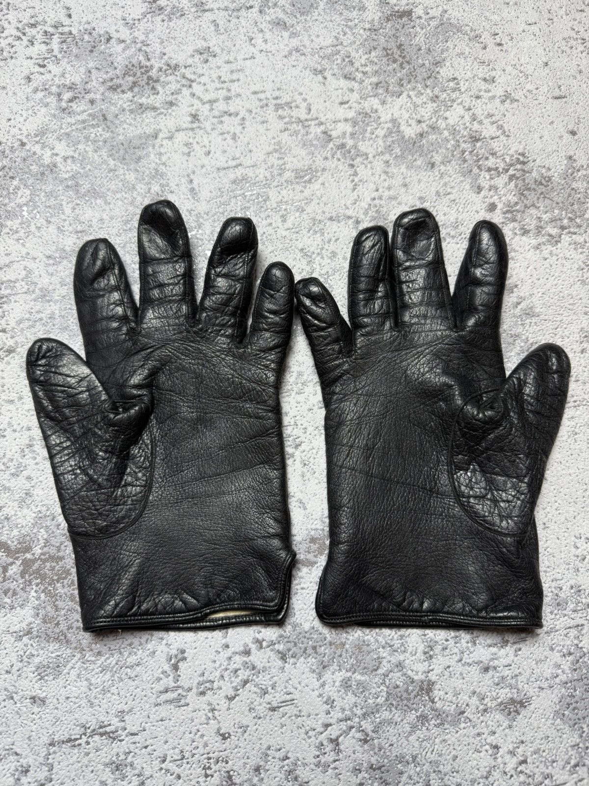 Jean Paul Gaultier Rare Jean Paul Gaultier Leather Gloves Black Men Vintage Size ONE SIZE - 11 Thumbnail