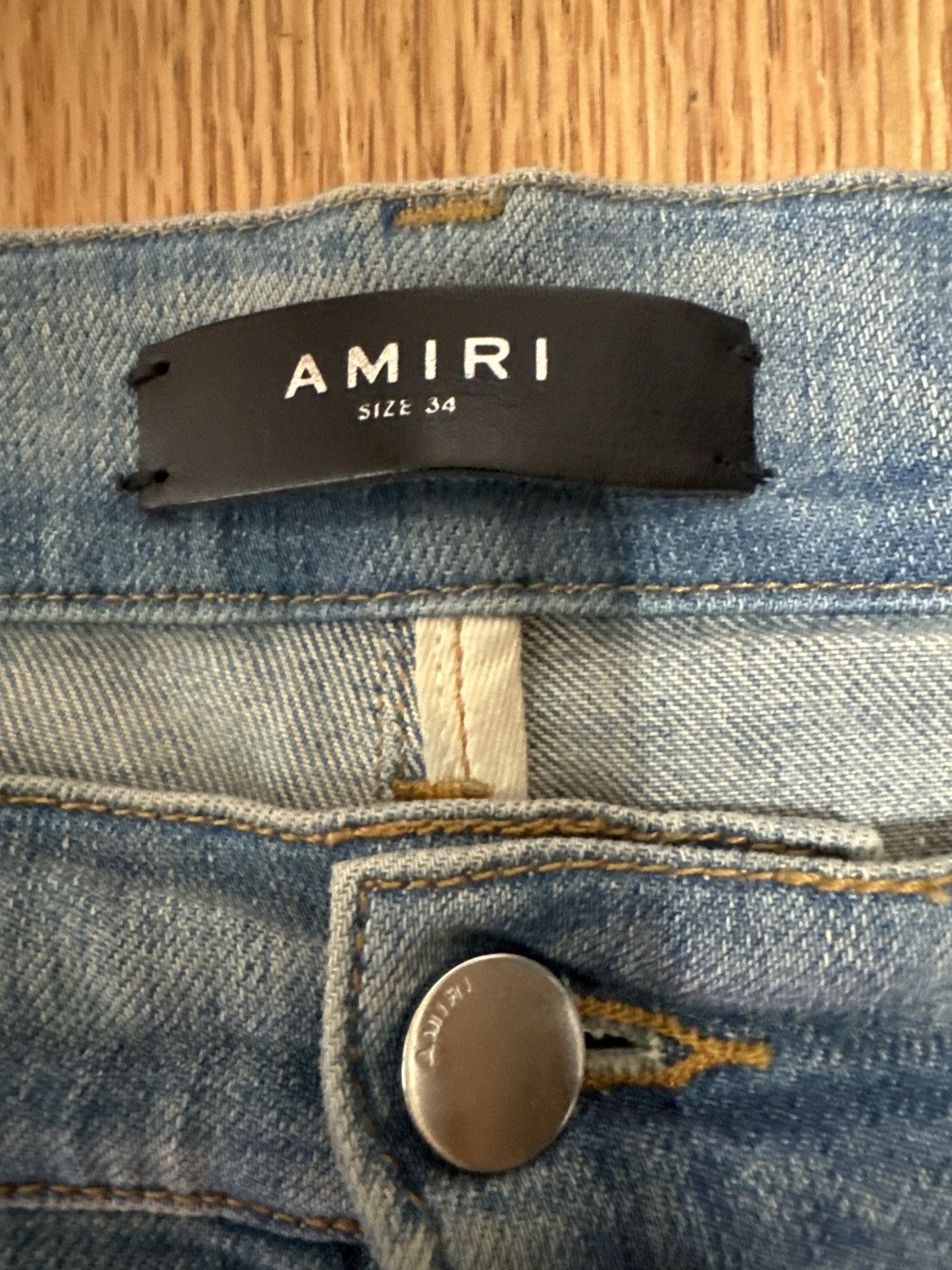 Amiri Amiri with blue stones Size US 34 / EU 50 - 3 Thumbnail