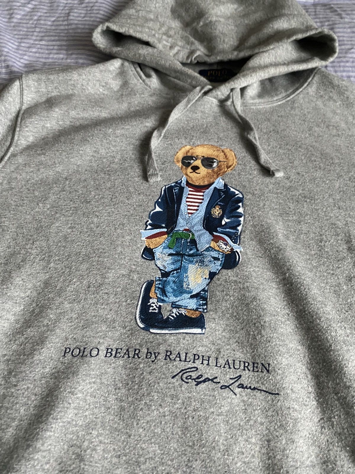 Polo Ralph Lauren Polo Ralph Lauren Polo Bear Pullover Fleece Hoodie Y2K Size US L / EU 52-54 / 3 - 2 Thumbnail