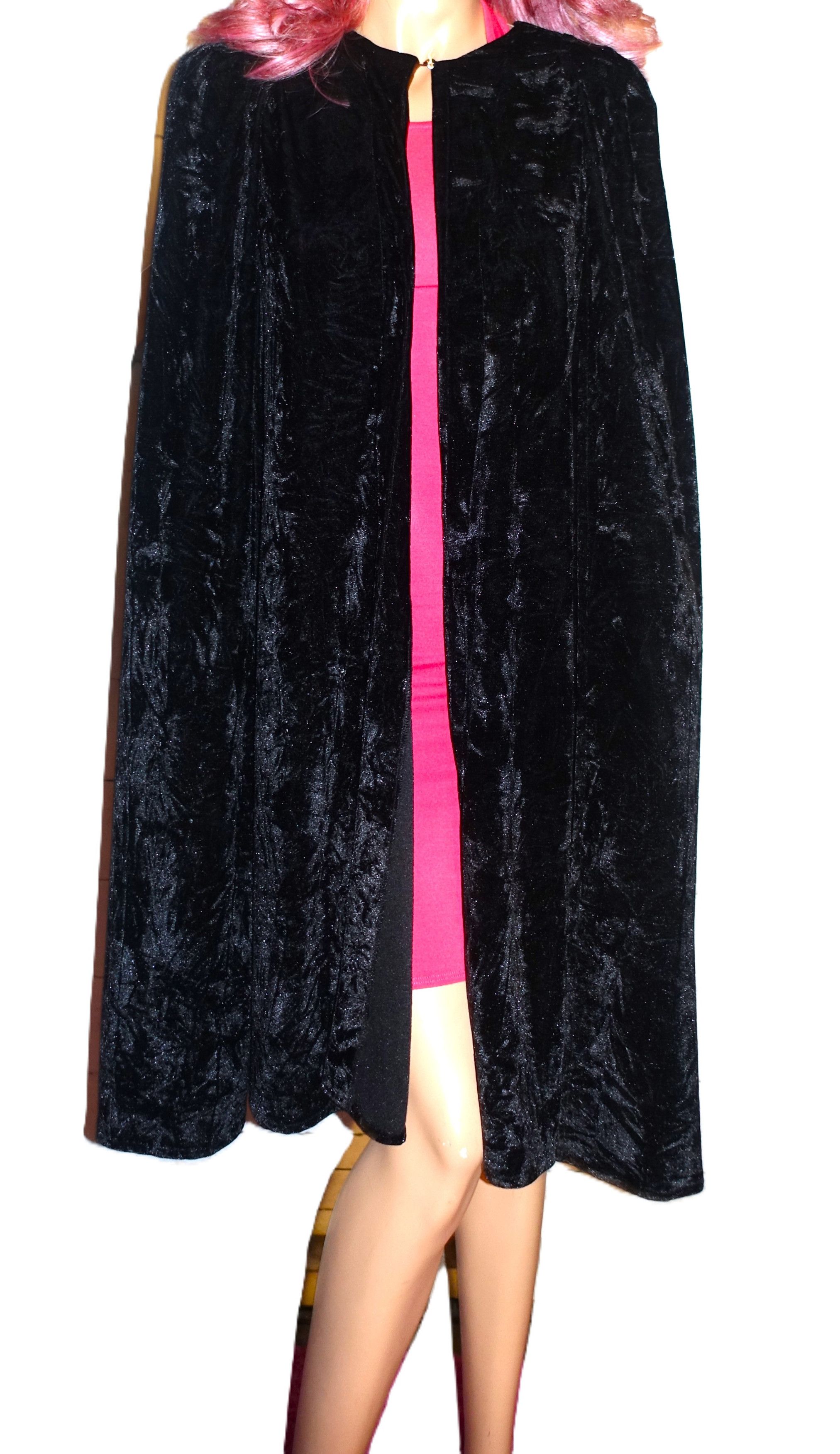 Nasty Gal Nasty Gal Black Velvet Cape XS Size XS / US 0-2 / IT 36-38 - 7 Thumbnail