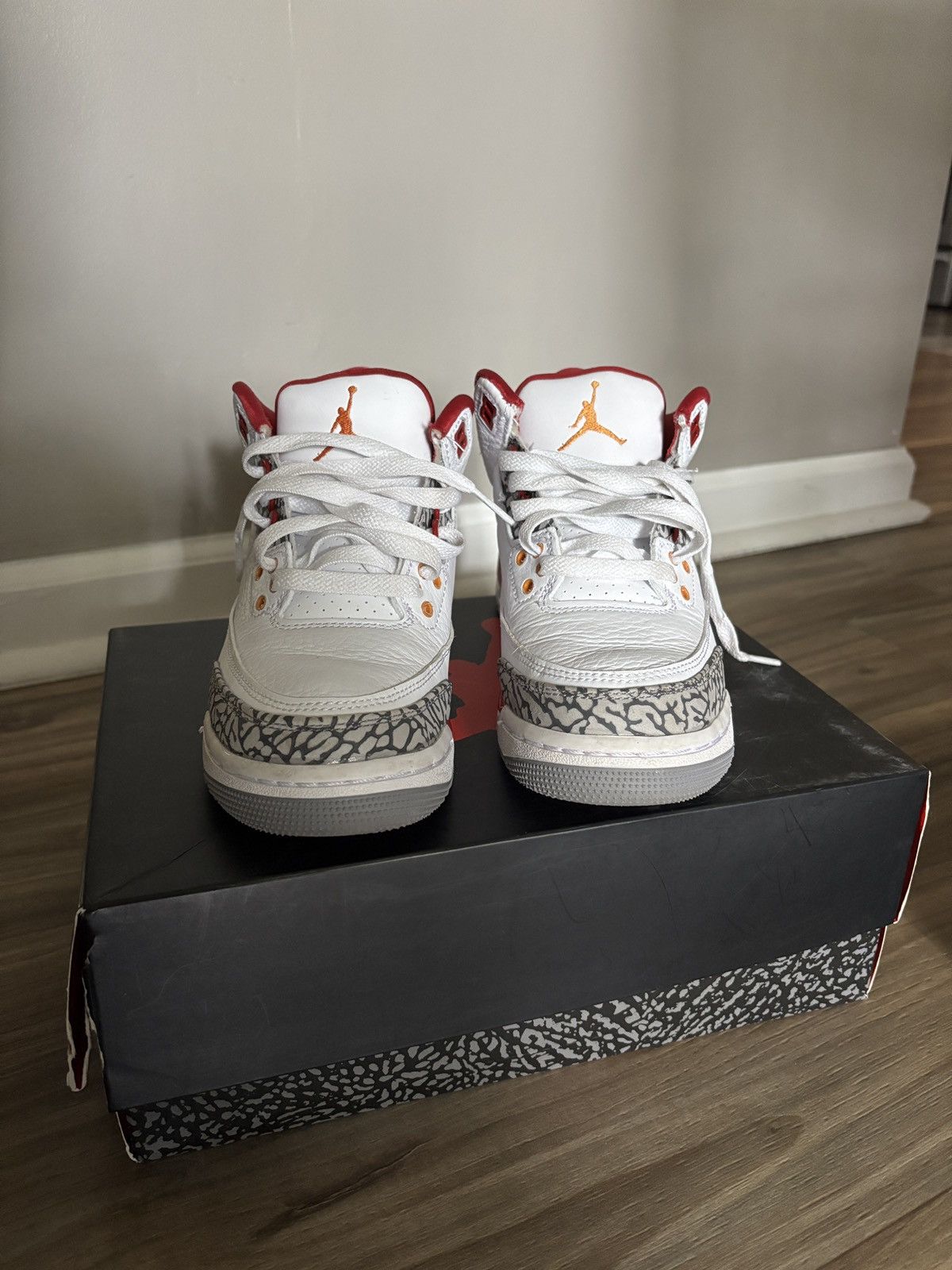 White Jordan 3s