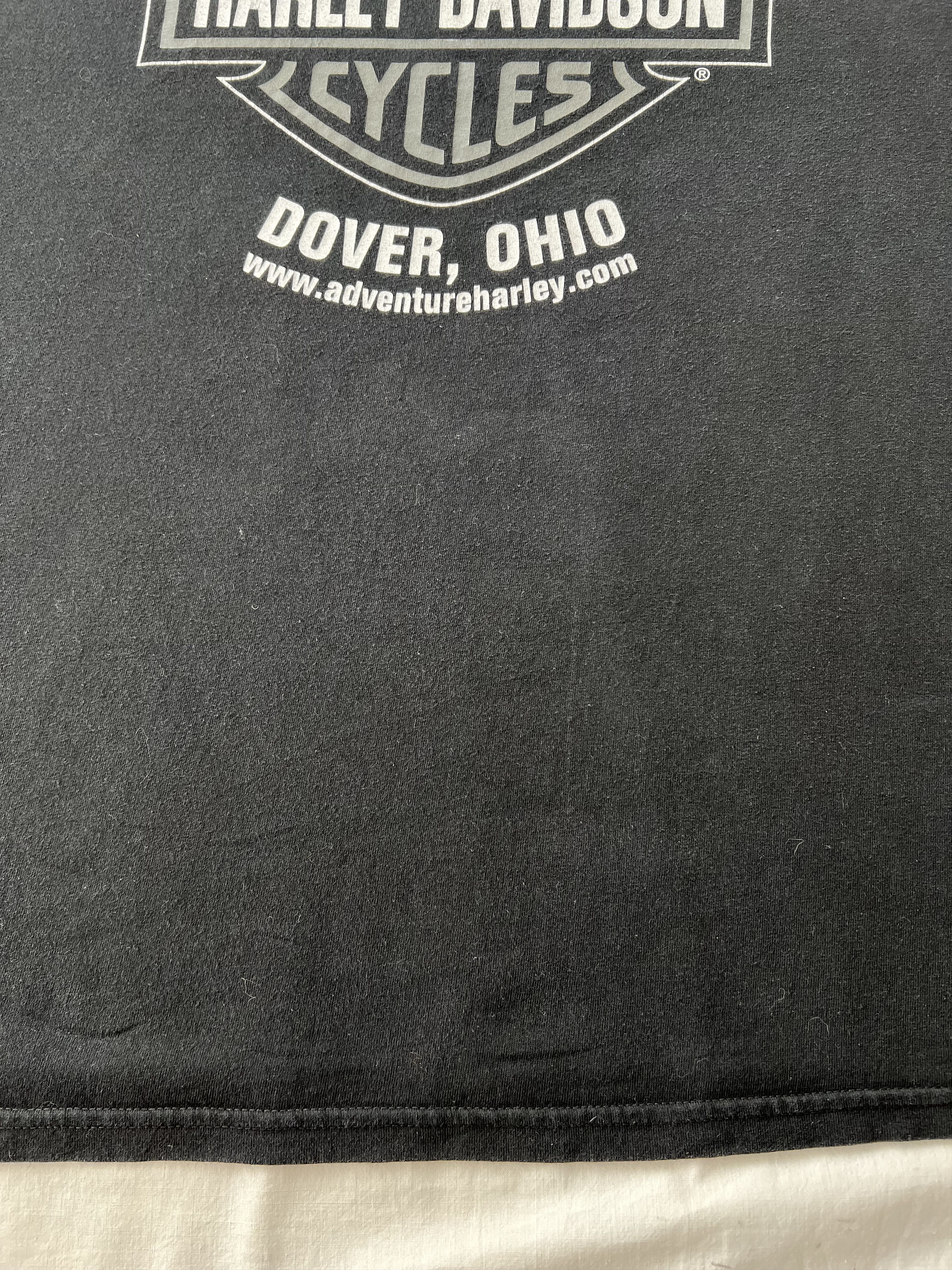 Harley Davidson Vintage 2013 Harley Davidson Sexy Girl Ohio Black T-shirt Size US XL / EU 56 / 4 - 15 Thumbnail