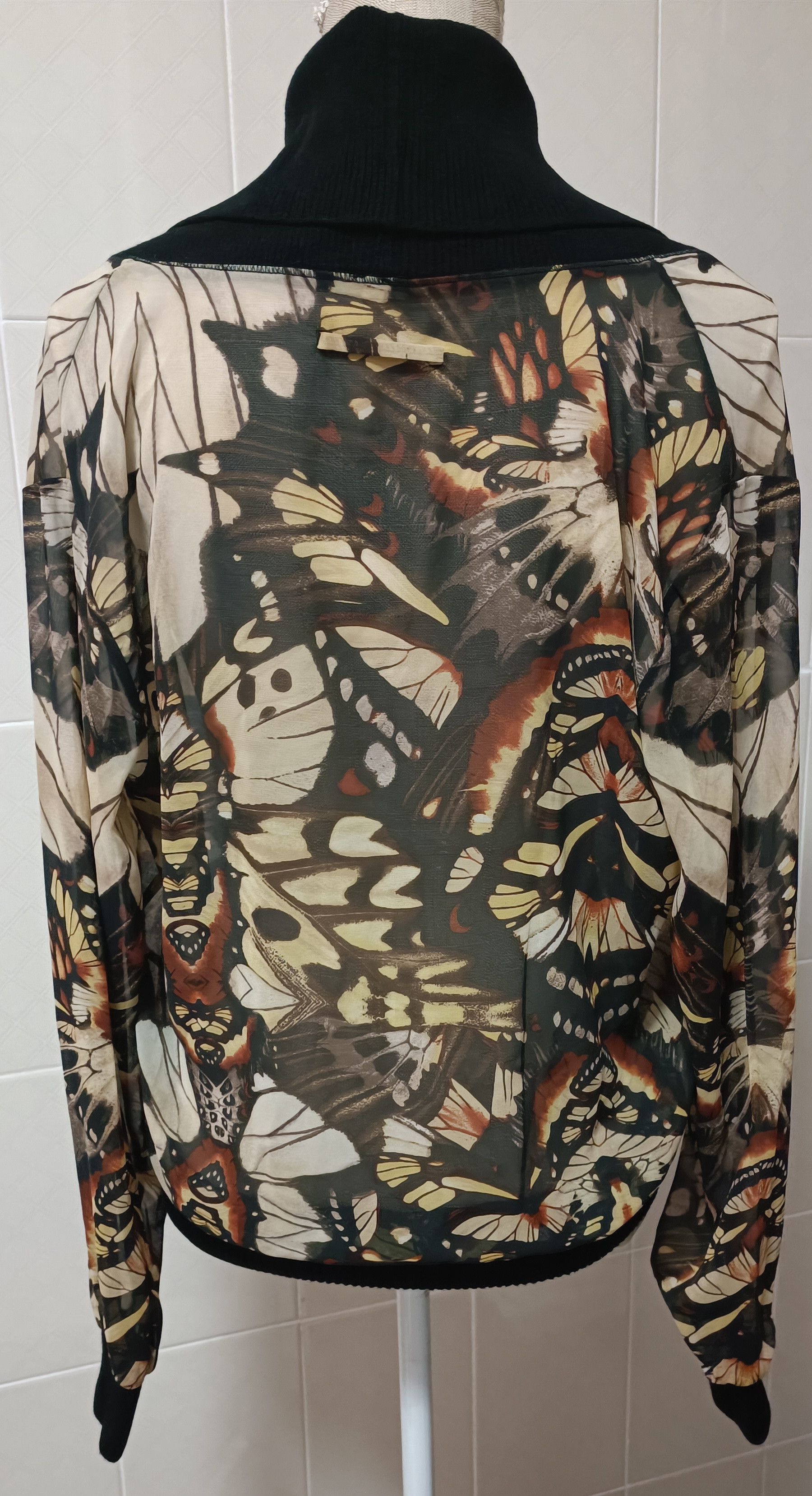 Jean Paul Gaultier Top with a butterfly print - Soleil collection by JPG Size L / US 10 / IT 46 - 2 Thumbnail