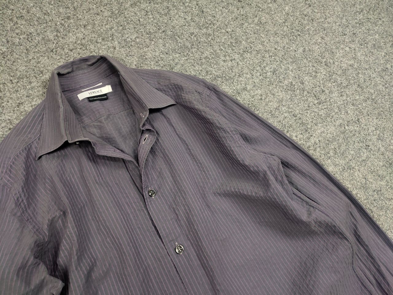 Versace Vintage Versace Collection Light purple premium button shirt Size US M / EU 48-50 / 2 - 11 Thumbnail