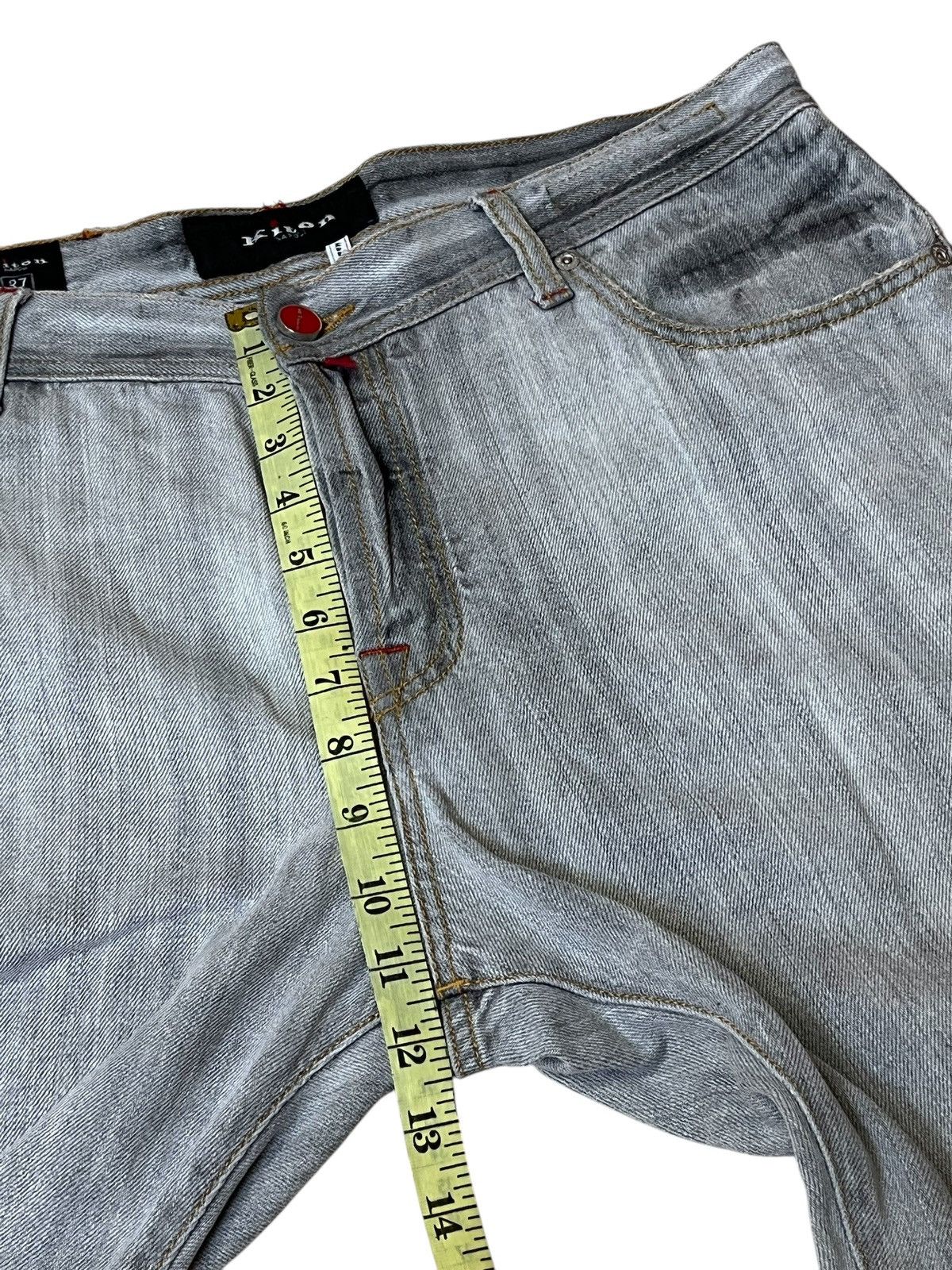 Kiton SICK🔥KITON NAPOLI GREY SELVEDGE JEANS. Size US 36 / EU 52 - 16 Thumbnail