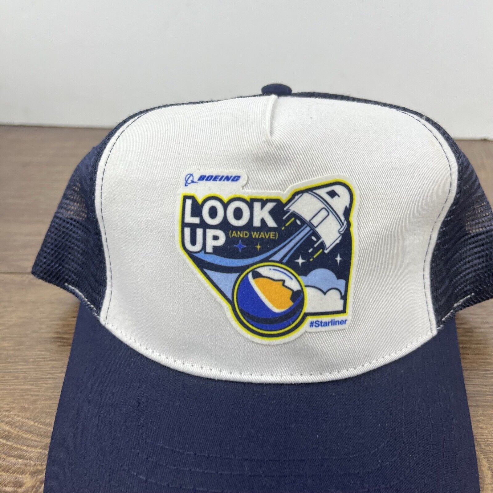 Other Look Up Hat Boeing Snapback Hat Blue Adjustable Hat Blue Adu Size ONE SIZE - 6 Thumbnail