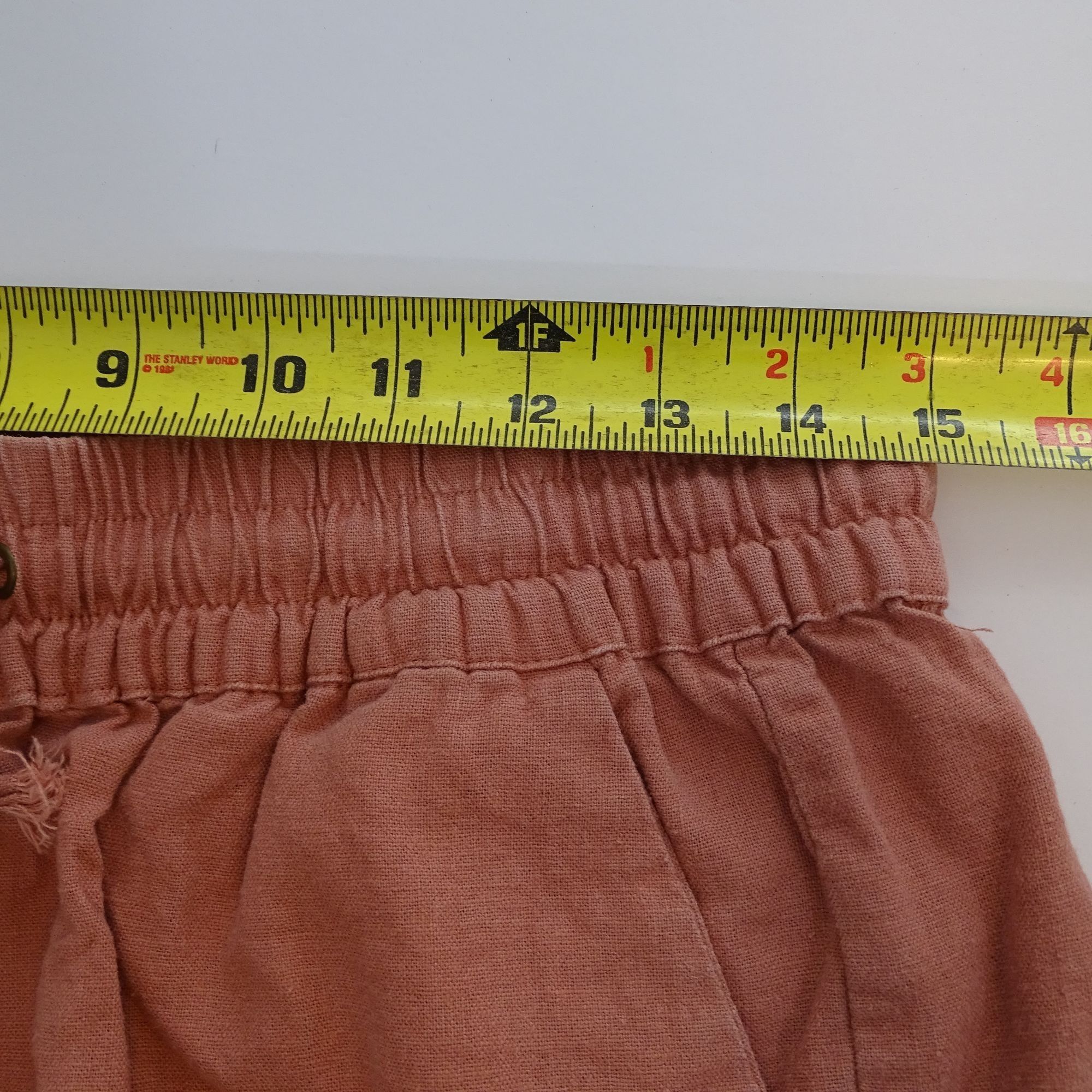 Other Love Tree Women Pink Linen Blend Shorts Size L Casual Summer Size 30" / US 8 / IT 44 - 7 Thumbnail