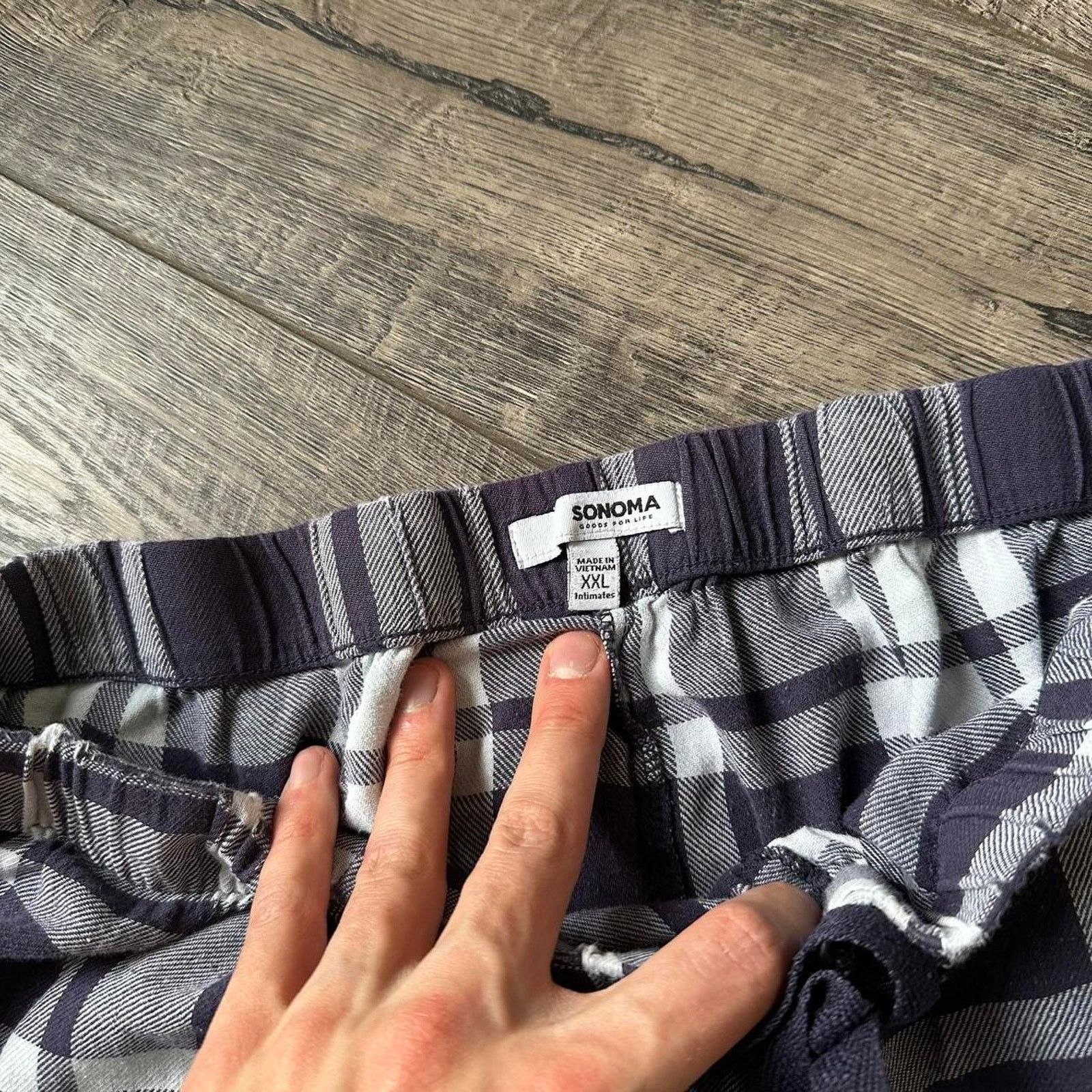 Vintage Vintage Y2K Purple plaid Cotton Baggy Pajama PJ Lounge Pants Size US 34 / EU 50 - 8 Thumbnail