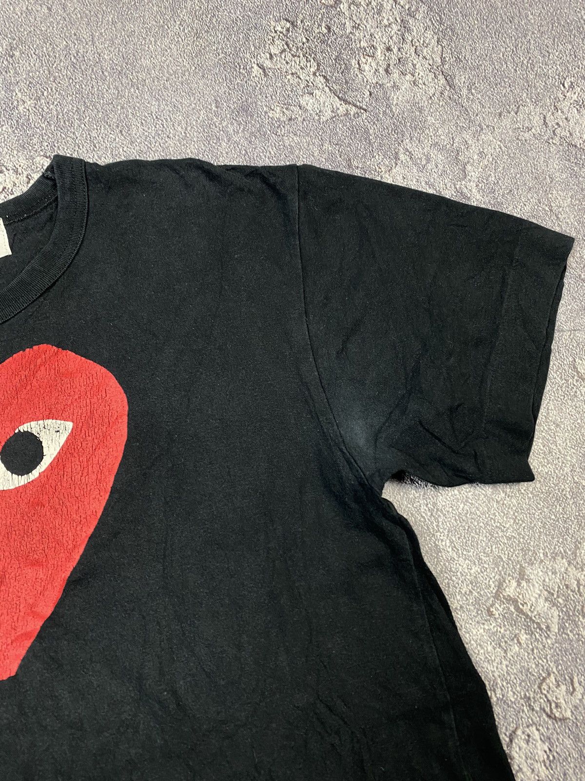 CDG by Comme des Garcons × Comme des Garcons × Comme des Garcons PLAY Comme Des Garçons Play Red Big Logo Heart T-shirt Size M / US 6-8 / IT 42-44 - 4 Thumbnail