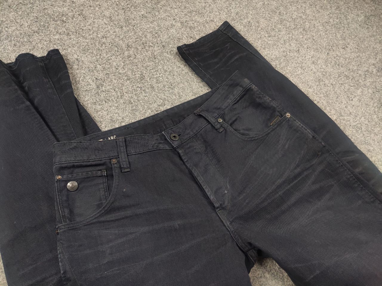 G-Star G Star Raw Arc 3d Slim Coj Dark Waxed Denim Jeans LBG Style Size US 31 - 12 Thumbnail