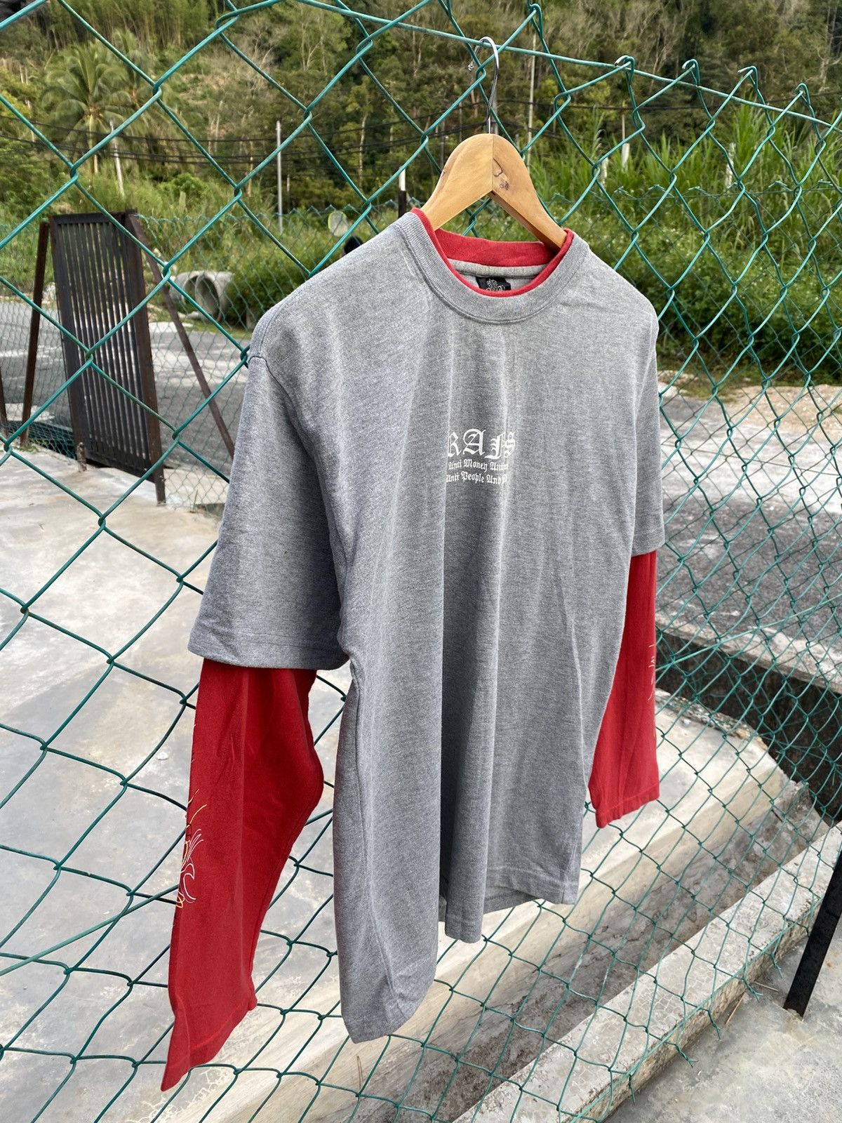 Japanese Brand Vintage RANS punk style double sleeve tshirts Size US L / EU 52-54 / 3 - 4 Thumbnail