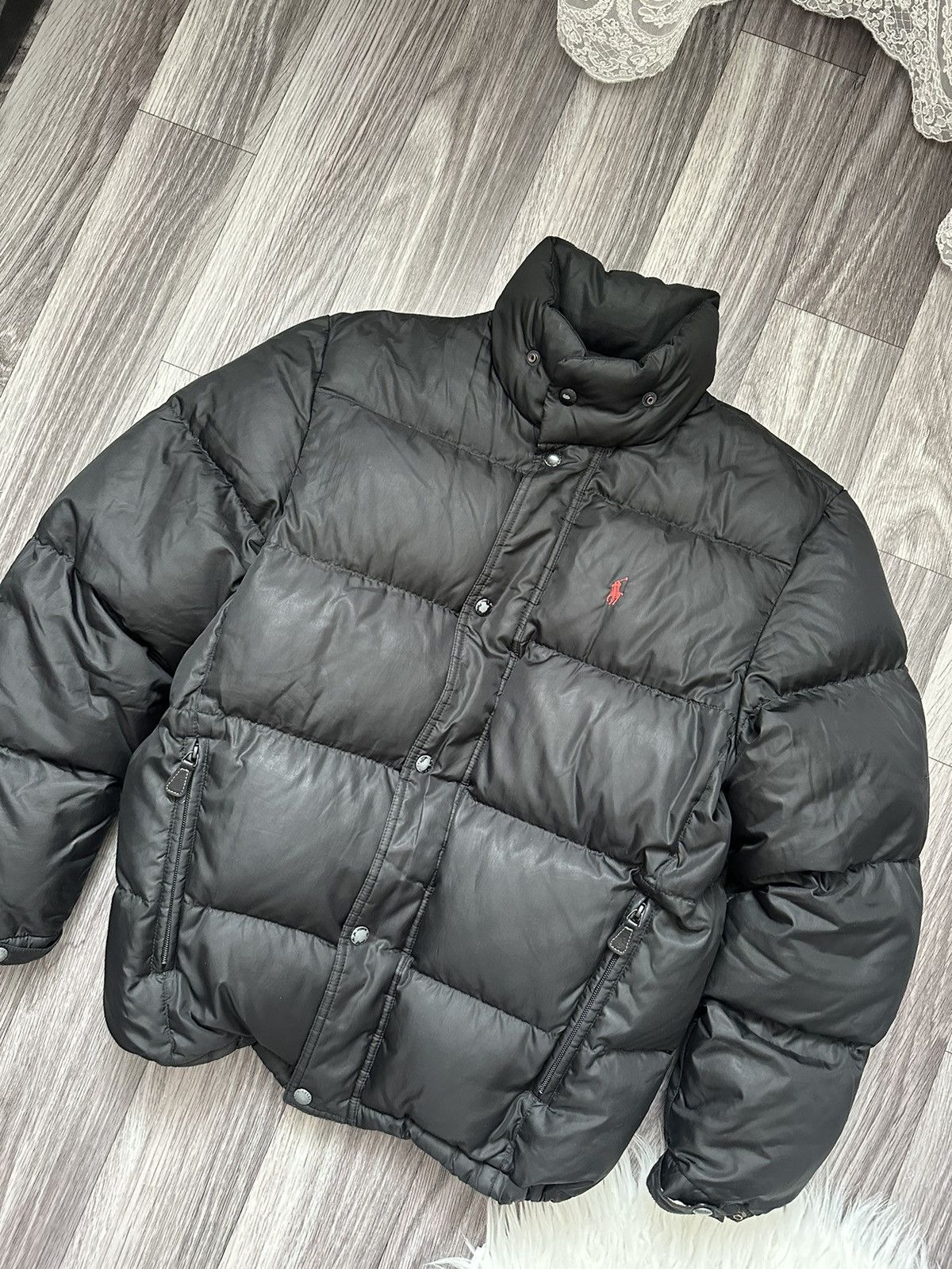 Polo Ralph Lauren Polo Ralph Lauren Vintage Black Puffer Down Jacket hype y2k Size US S / EU 44-46 / 1 - 2 Thumbnail