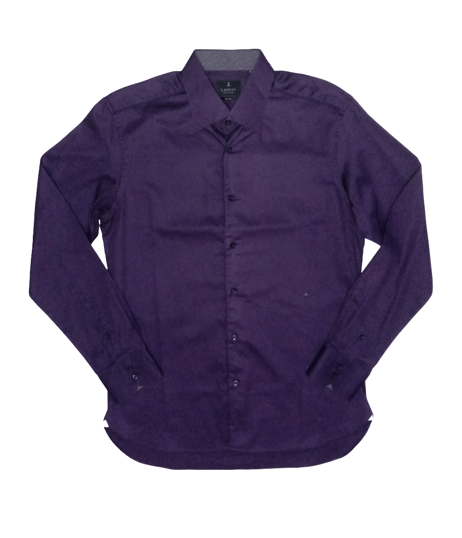 Lanvin Lanvin Shirt Dark Purple Size US M / EU 48-50 / 2 - 1 Thumbnail