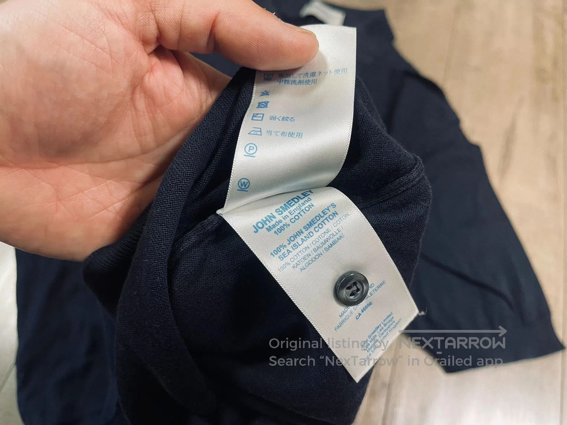 John Smedley John Smedley Navy Sea Island Cotton Polo. Size US M / EU 48-50 / 2 - 3 Thumbnail