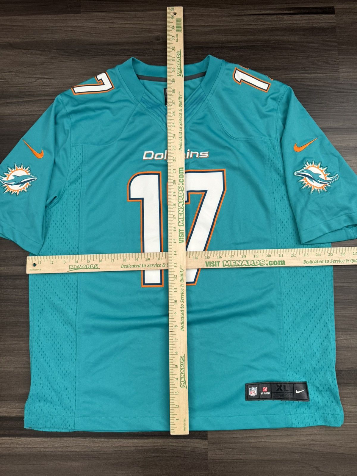 Nike Miami Dolphins Ryan Tannehill #17 NFL Stitched Aqua Jersey Size US XL / EU 56 / 4 - 8 Thumbnail