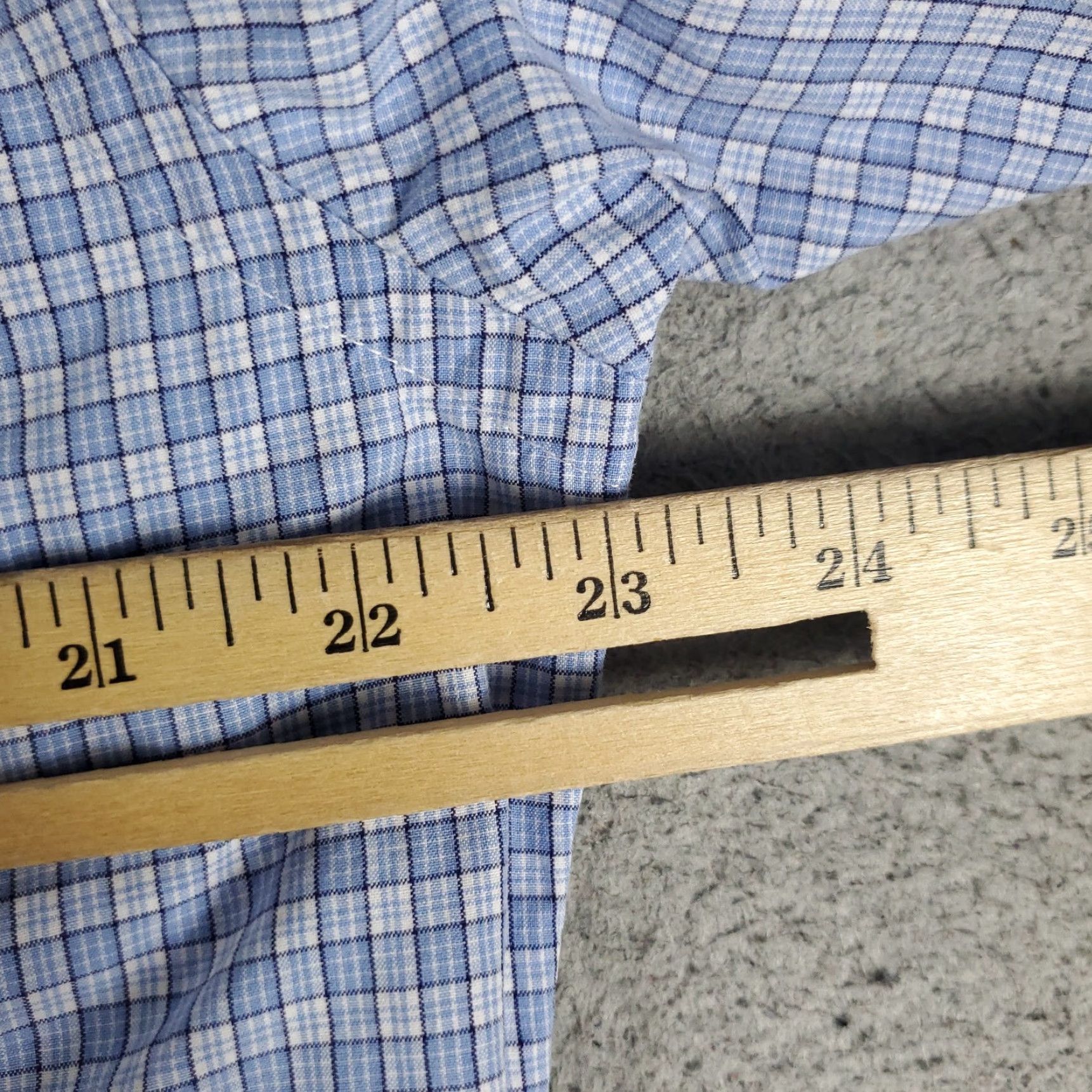 Ralph Lauren Ralph Lauren Dress Shirt Mens 16 Blue Plaid Pony Button Up Long Sleeve Size 42R - 6 Thumbnail