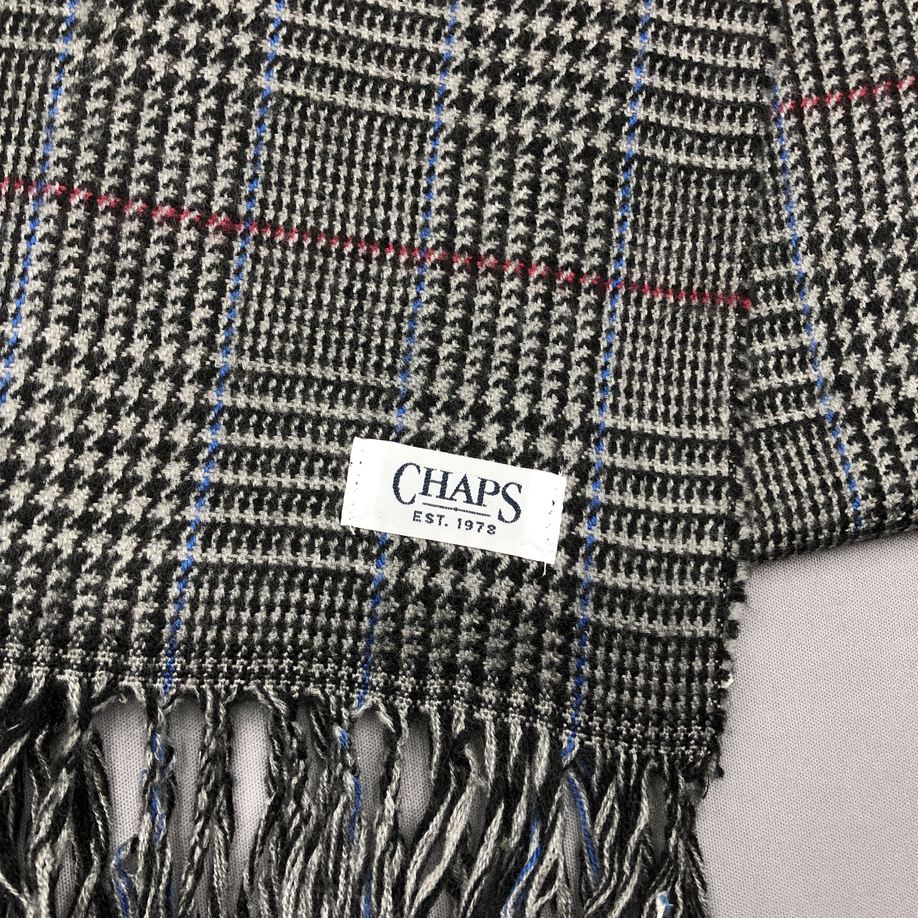 Chaps Ralph Lauren Vintage Chaps Scarf Muffler Tweed Wool Scarves Size ONE SIZE - 4 Thumbnail