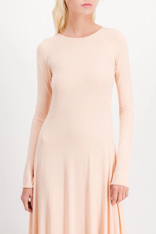 Jil Sander o1y0925 Midi Dress in Light Pink Size M / US 6-8 / IT 42-44 - 2 Thumbnail