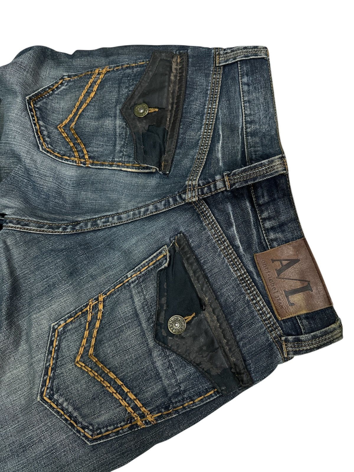 Kapital Anti Label Studded pocket Mudwash Size US 31 - 6 Thumbnail