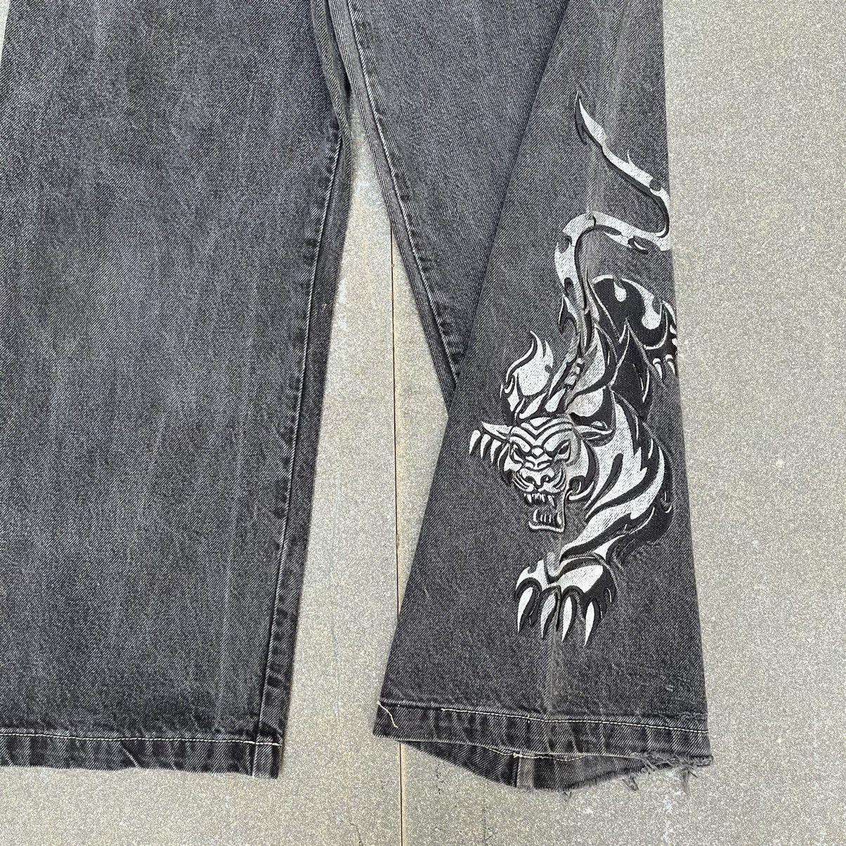 Vintage Y2K Jynx Baggy Raver Skate Jeans Pants Jnco graffiti