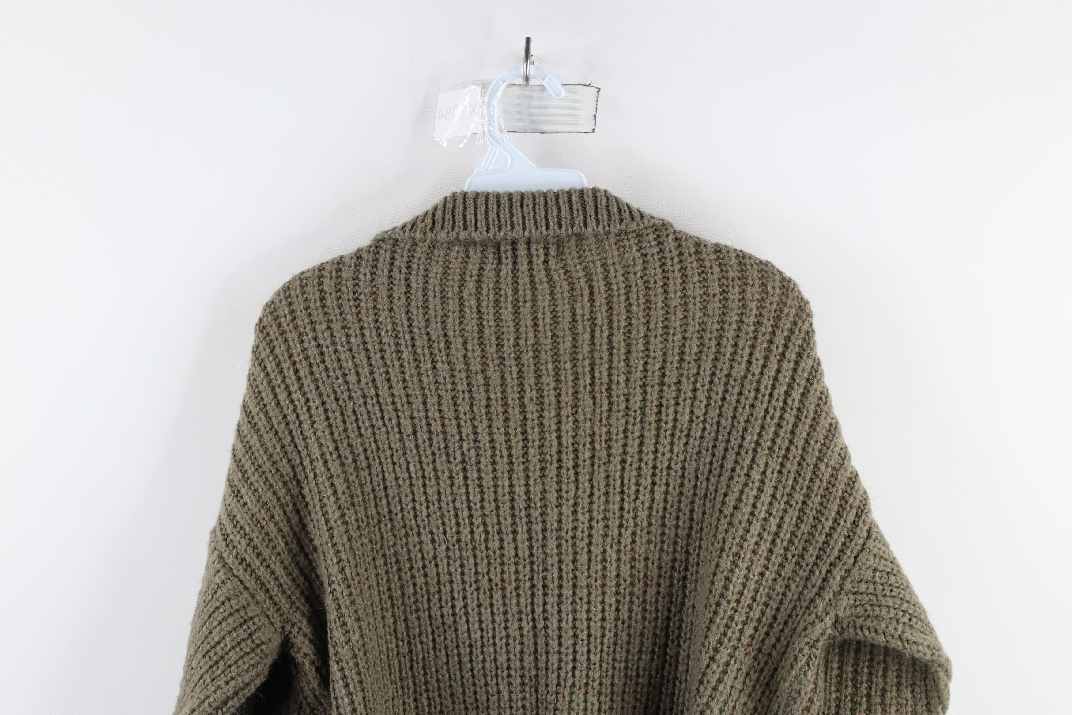 Vintage Vintage 70s Streetwear Chunky Ribbed Knit Collared Sweater Size US M / EU 48-50 / 2 - 6 Thumbnail